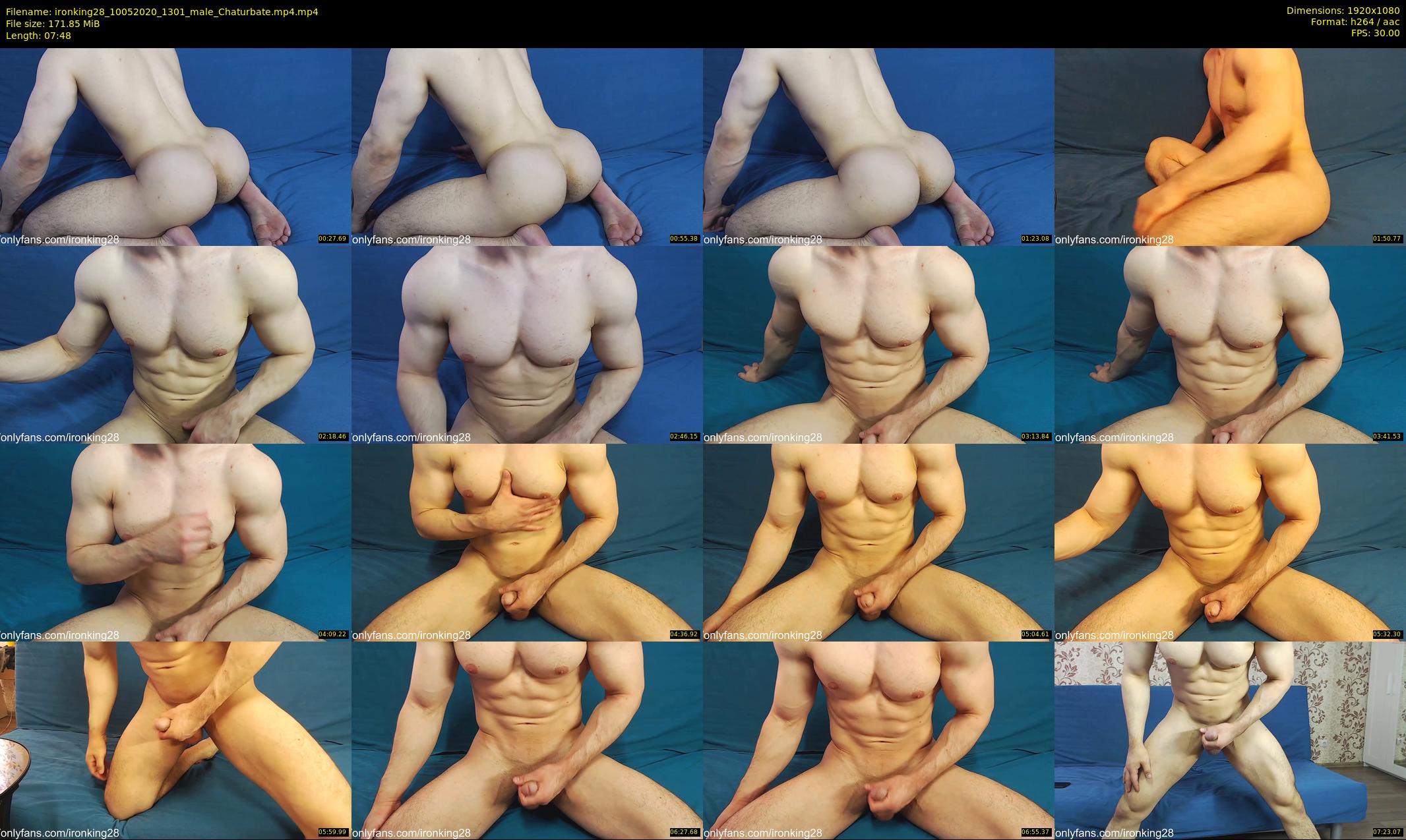 ironking28 — 8 minute Chaturbate male cam show recording, 1080p, May 10, 2020