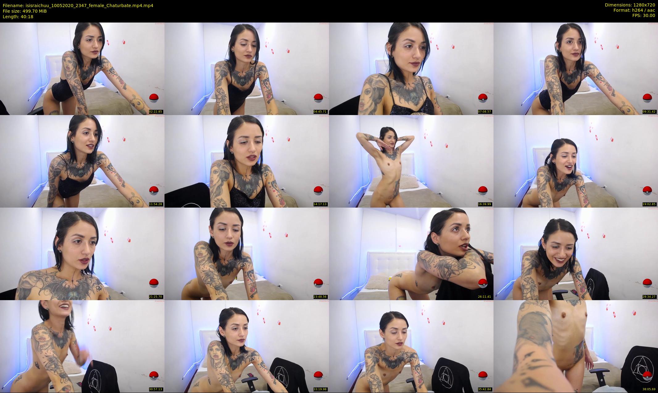 isisraichuu — 41 minute Chaturbate female cam show recording, 720p, May 10, 2020