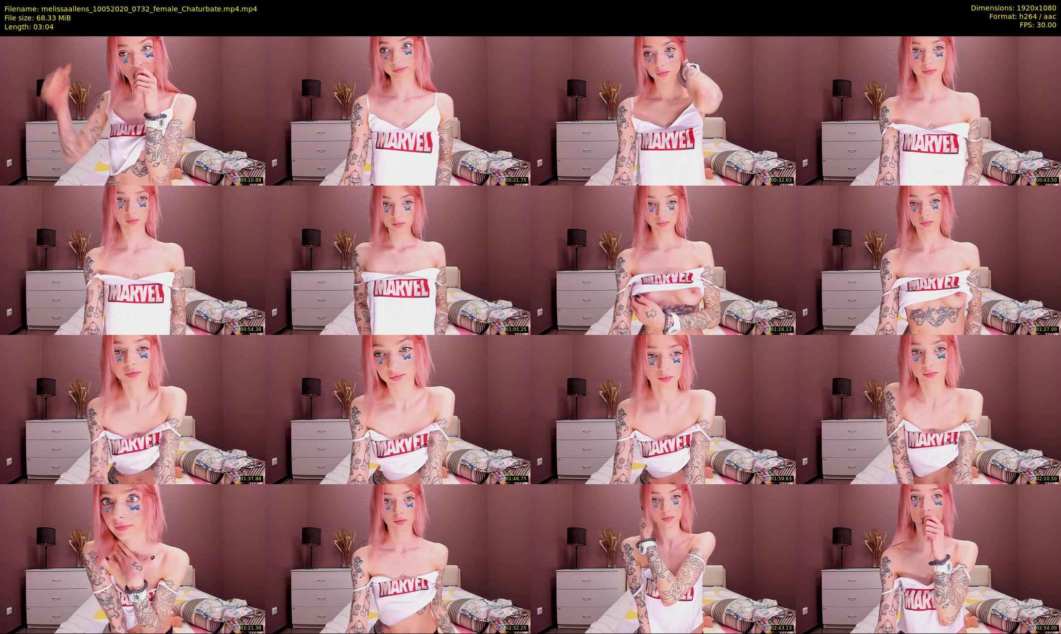 melissaallens — 4 minute Chaturbate female cam show recording, 1080p, May 10, 2020