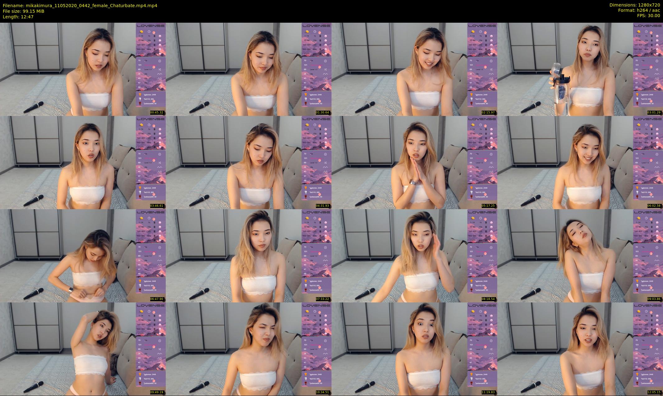 mikakimura — 13 minute Chaturbate female cam show recording, 720p, May 11, 2020