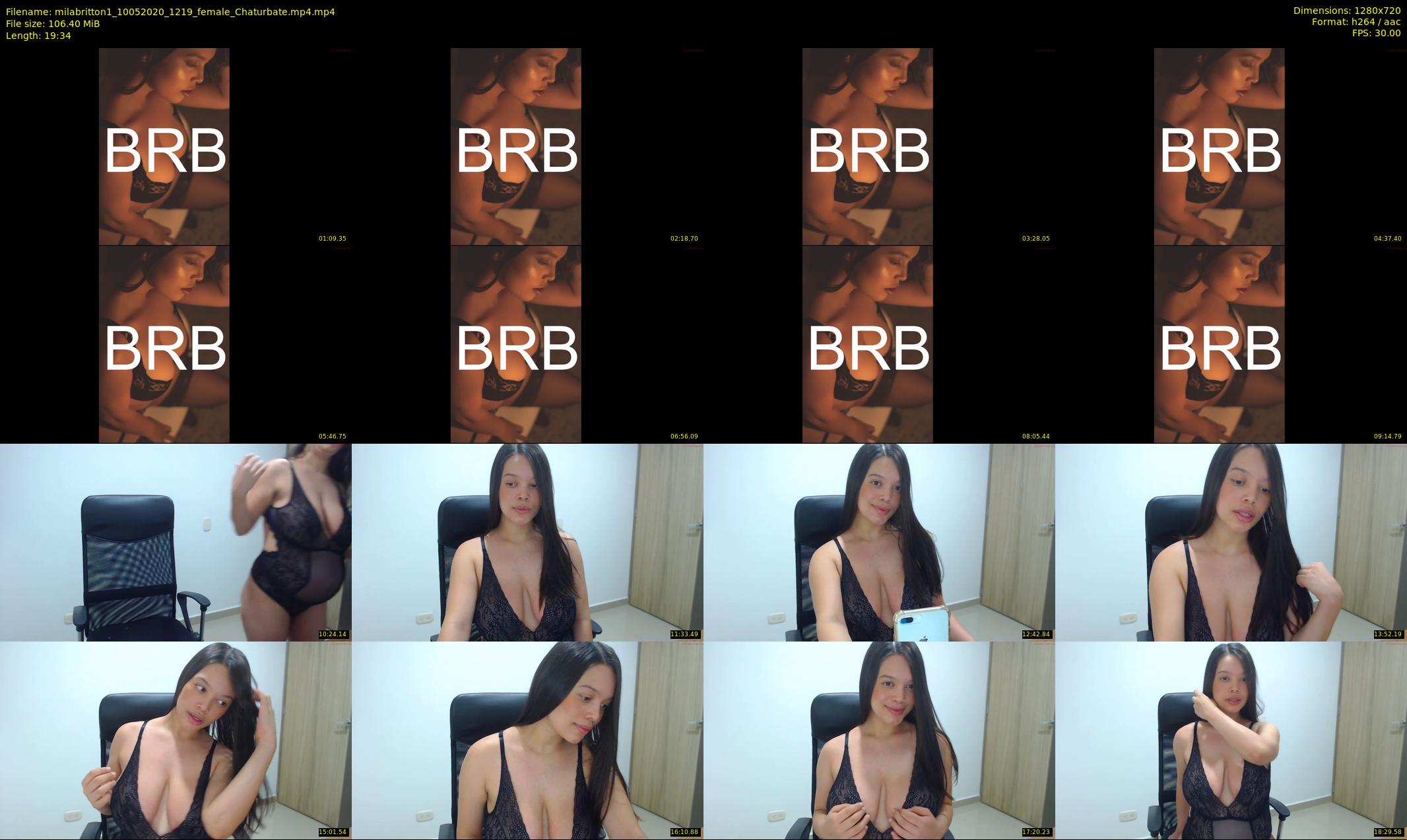 milabritton1 — 20 minute Chaturbate female cam show recording, 720p, May 10, 2020