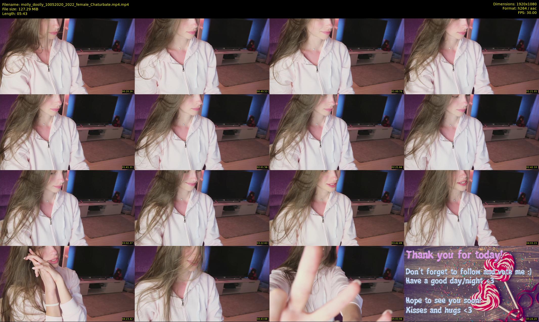 molly_doolly — 6 minute Chaturbate female cam show recording, 1080p, May 10, 2020