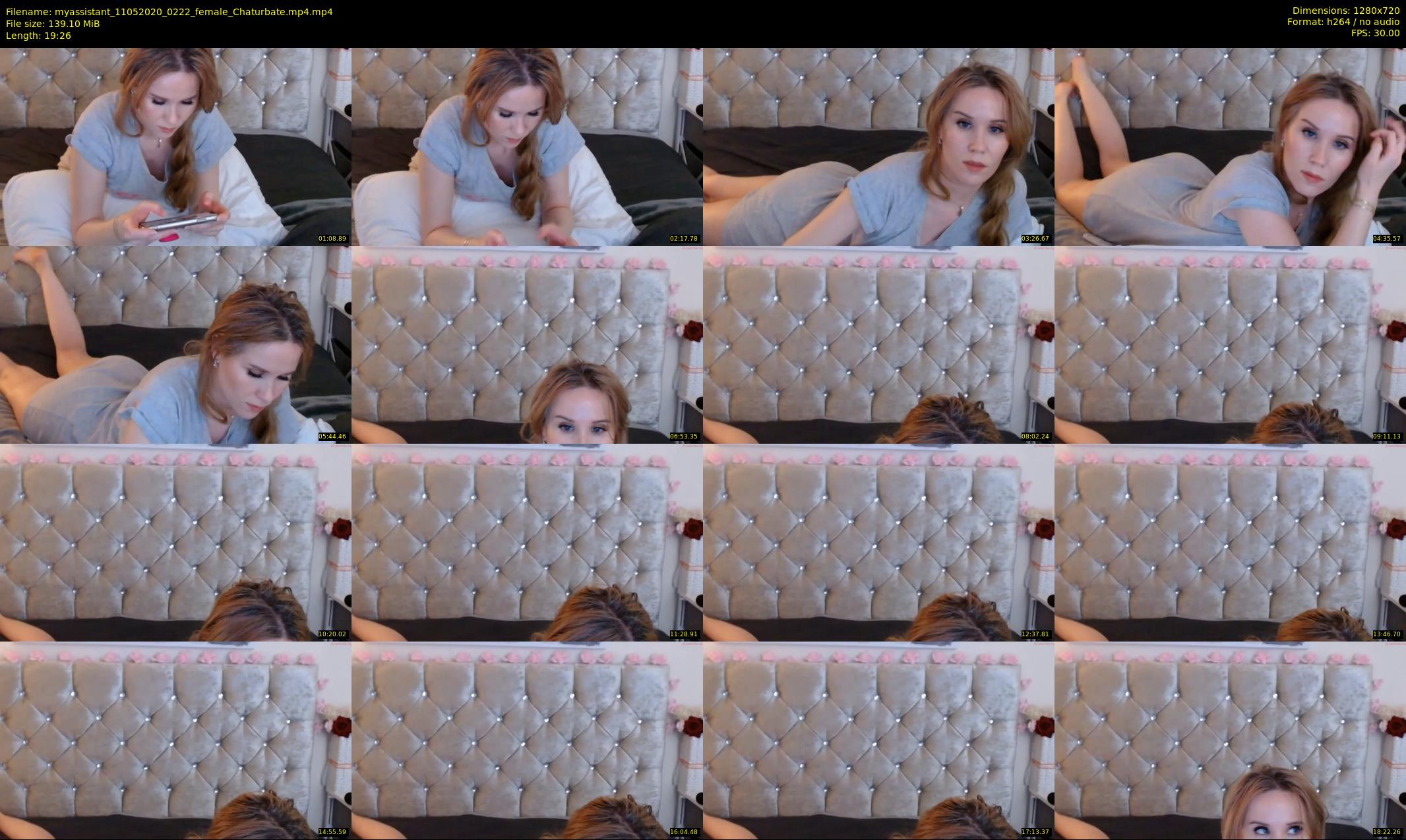 myassistant — 20 minute Chaturbate female cam show recording, 720p, May 11, 2020