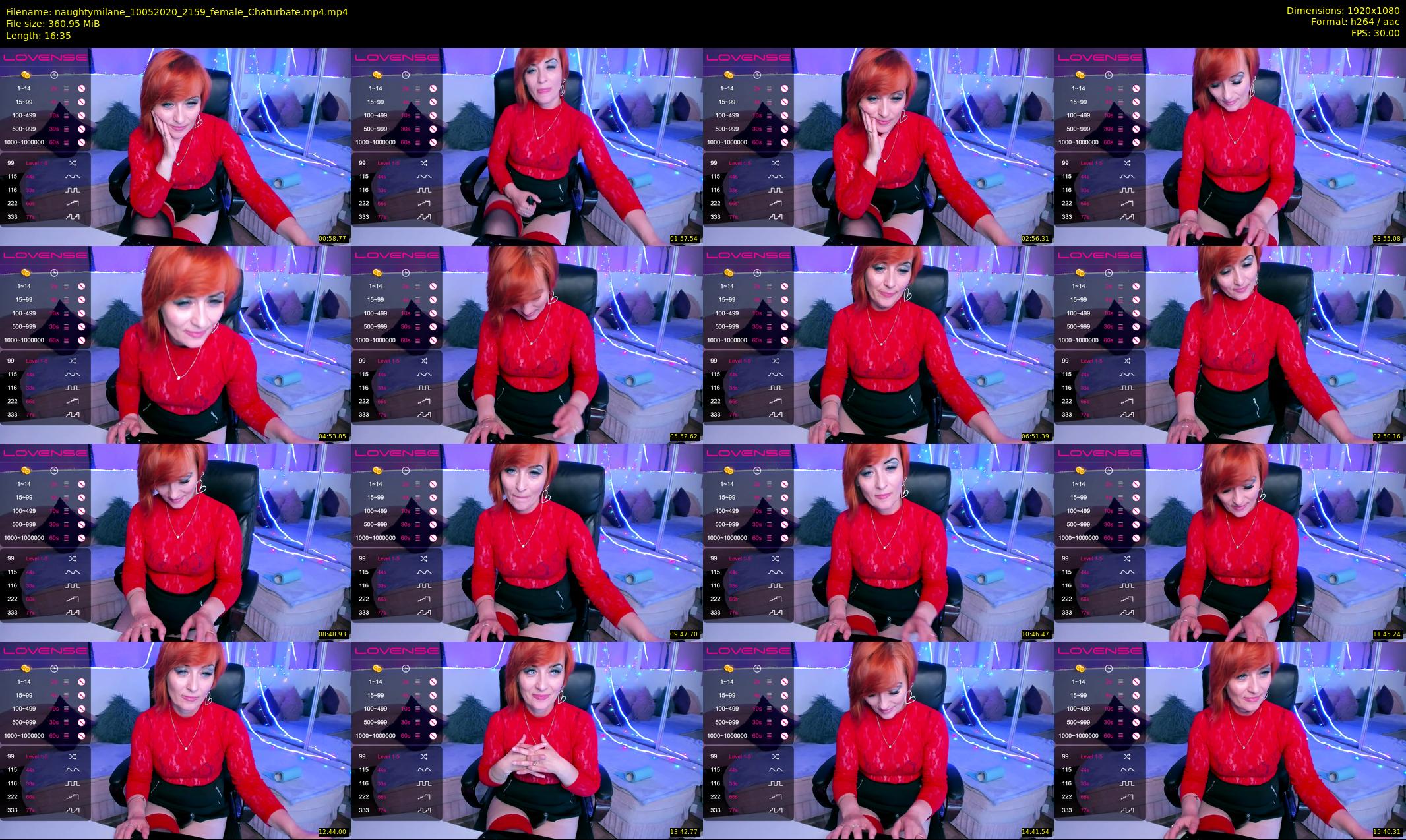 naughtymilane — 17 minute Chaturbate female cam show recording, 1080p, May 10, 2020