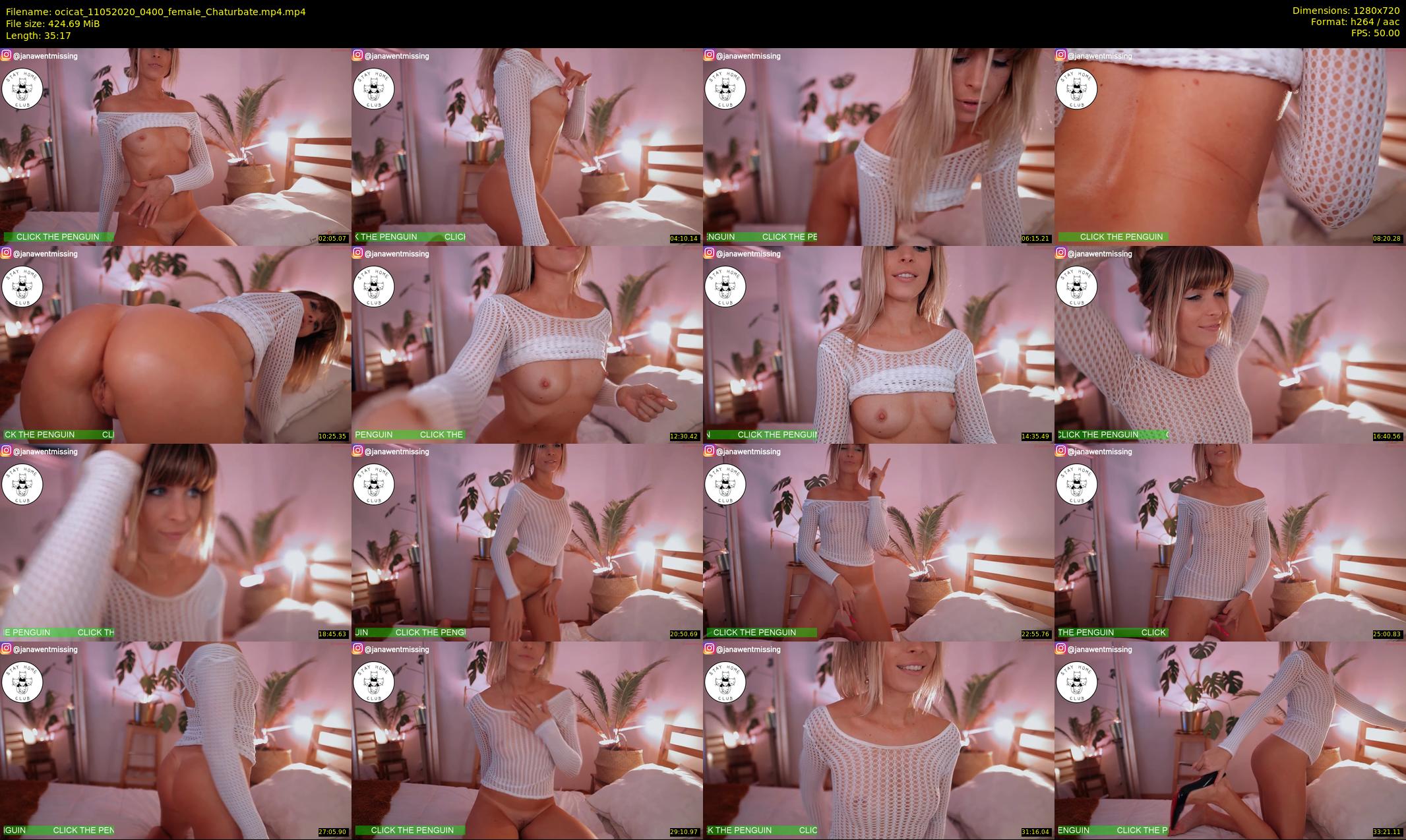 ocicat — 36 minute Chaturbate female cam show recording, 720p, May 11, 2020