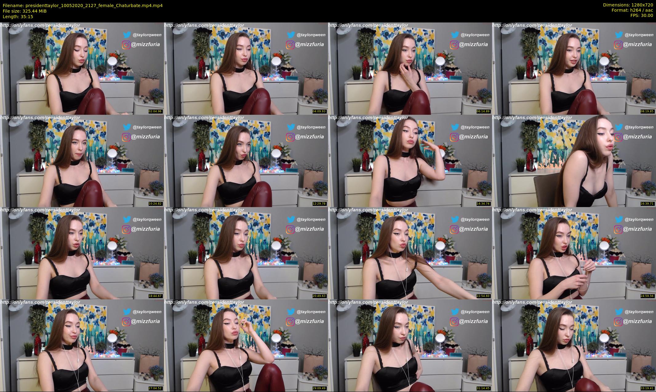 presidenttaylor — 36 minute Chaturbate female cam show recording, 720p, May 10, 2020