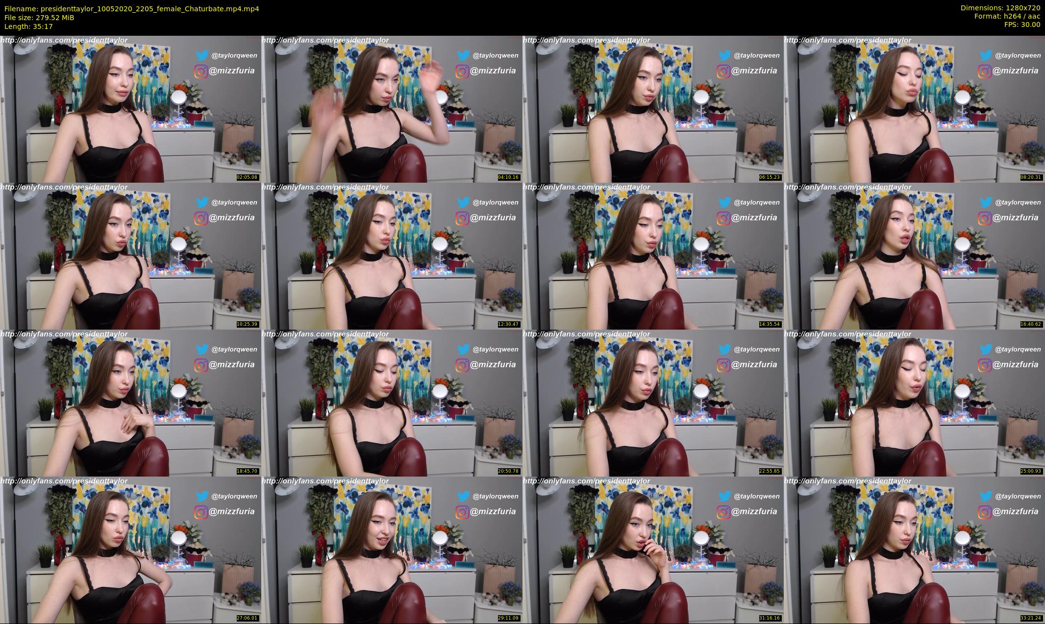 presidenttaylor — 36 minute Chaturbate female cam show recording, 720p, May 10, 2020
