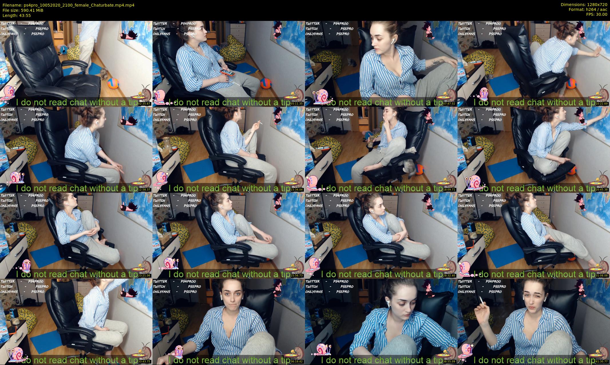 ps4pro — 44 minute Chaturbate female cam show recording, 720p, May 10, 2020