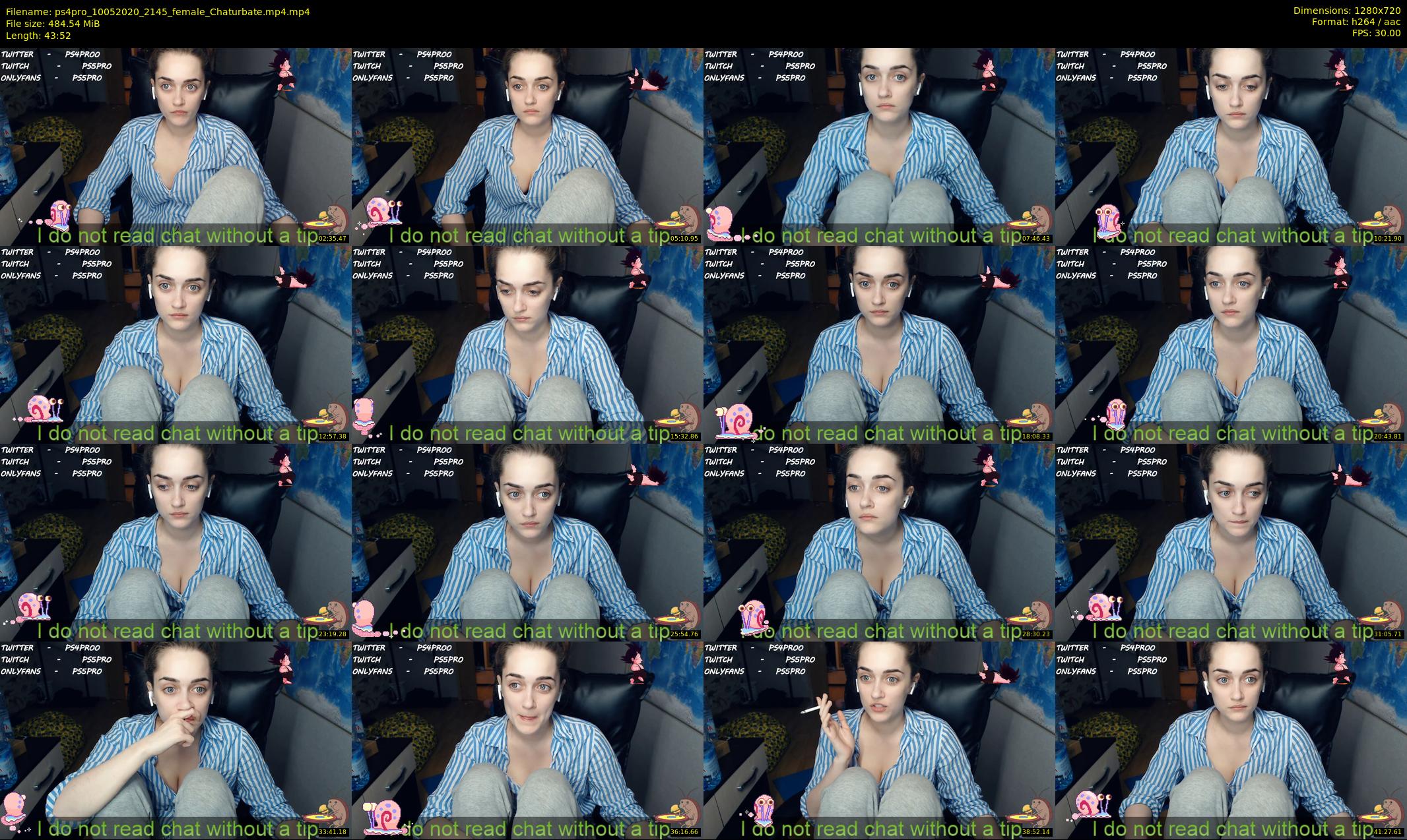 ps4pro — 44 minute Chaturbate female cam show recording, 720p, May 10, 2020