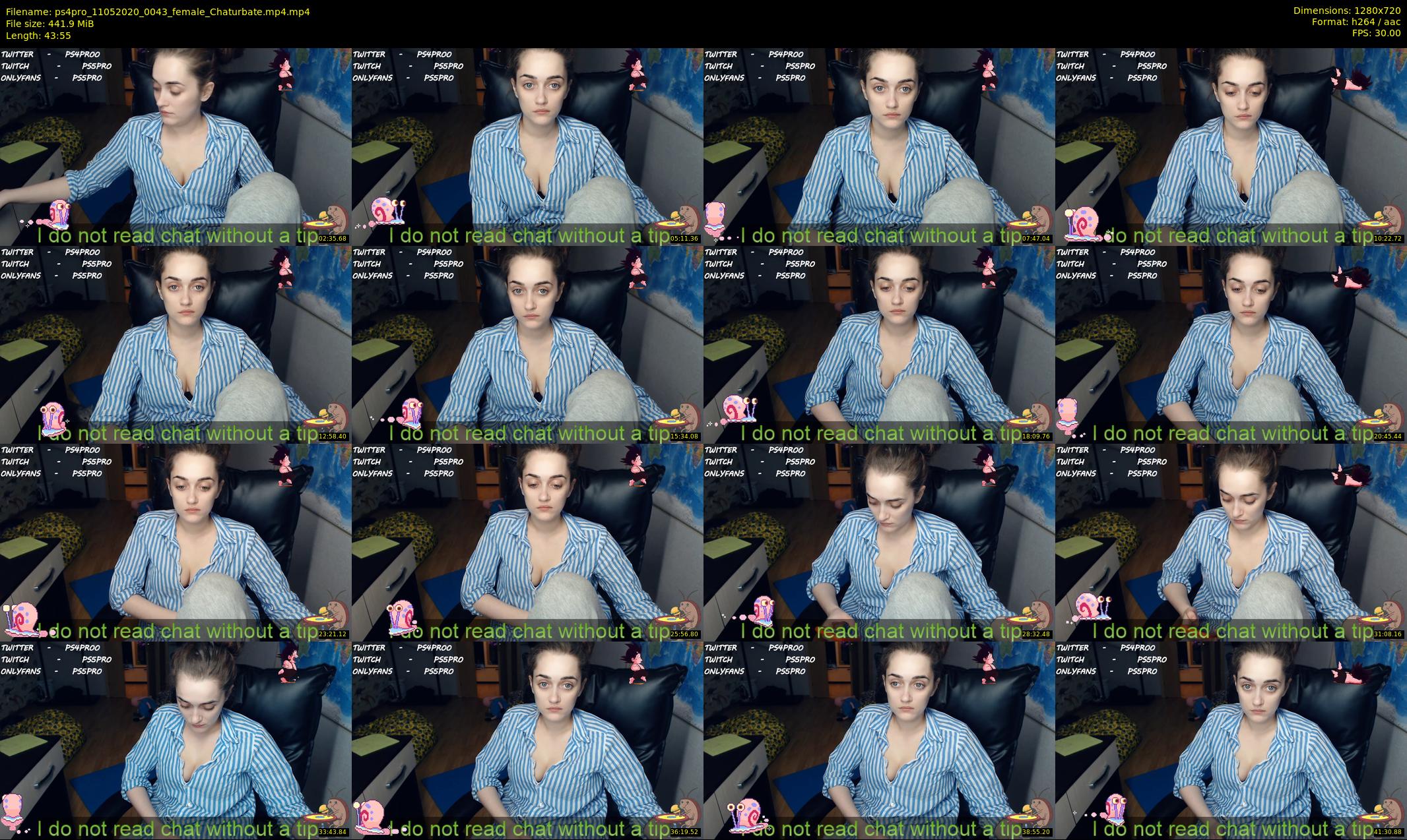 ps4pro — 44 minute Chaturbate female cam show recording, 720p, May 11, 2020