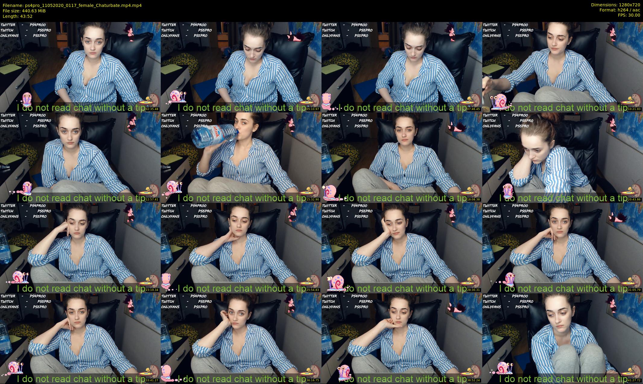 ps4pro — 44 minute Chaturbate female cam show recording, 720p, May 11, 2020