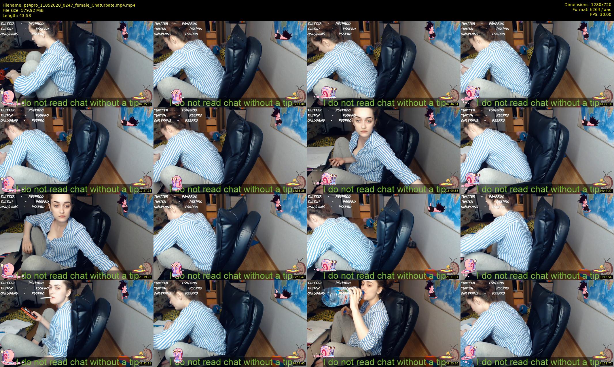 ps4pro — 44 minute Chaturbate female cam show recording, 720p, May 11, 2020