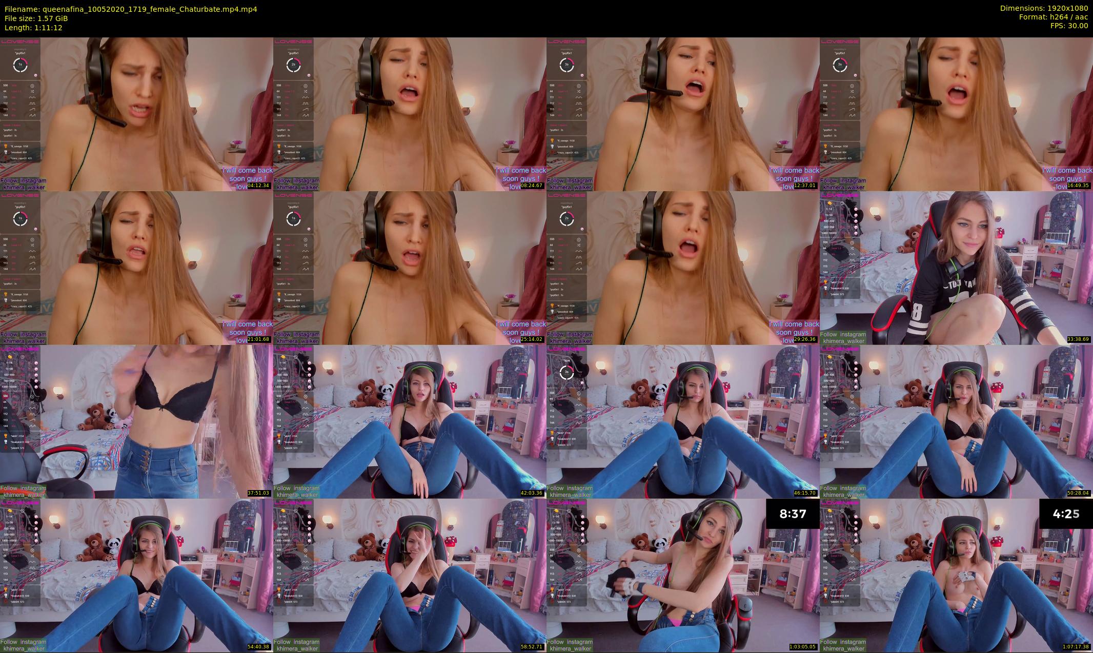 queenafina — 72 minute Chaturbate female cam show recording, 1080p, May 10, 2020