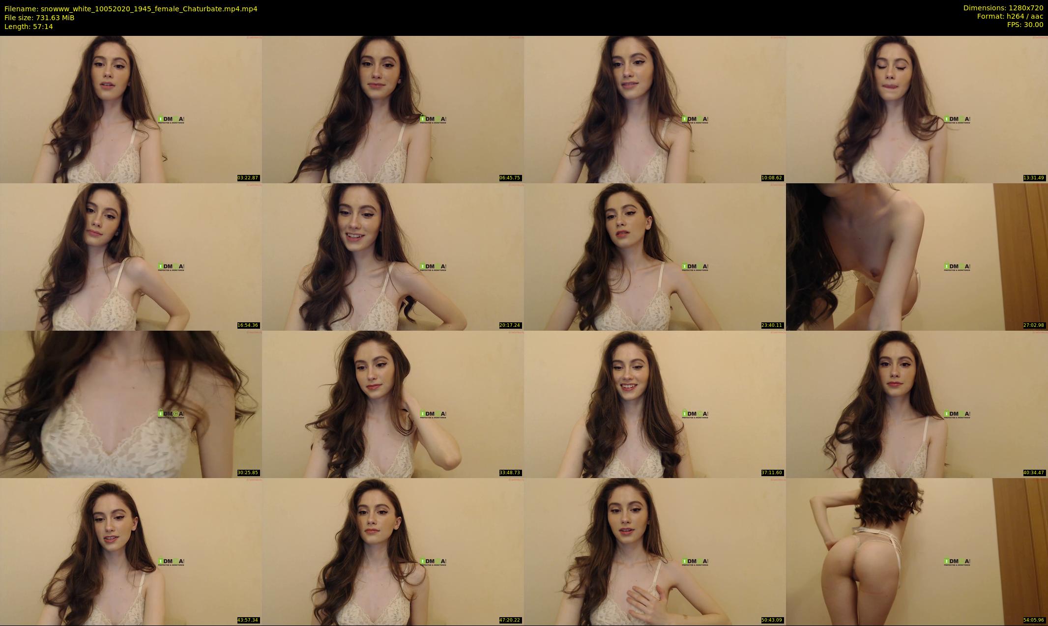 snowww_white — 58 minute Chaturbate female cam show recording, 720p, May 10, 2020