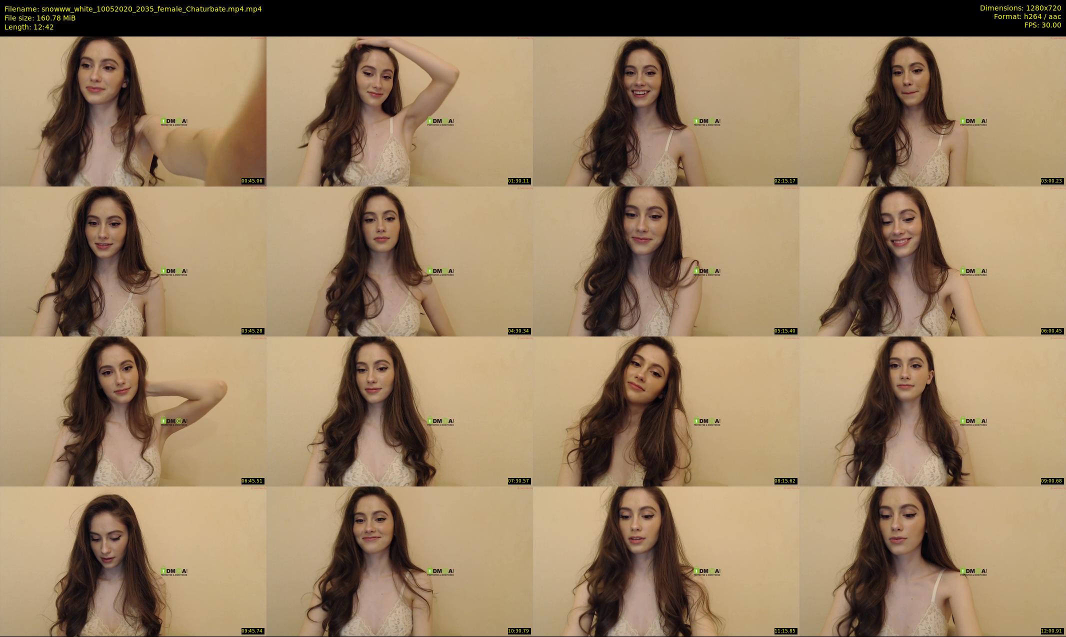 snowww_white — 13 minute Chaturbate female cam show recording, 720p, May 10, 2020