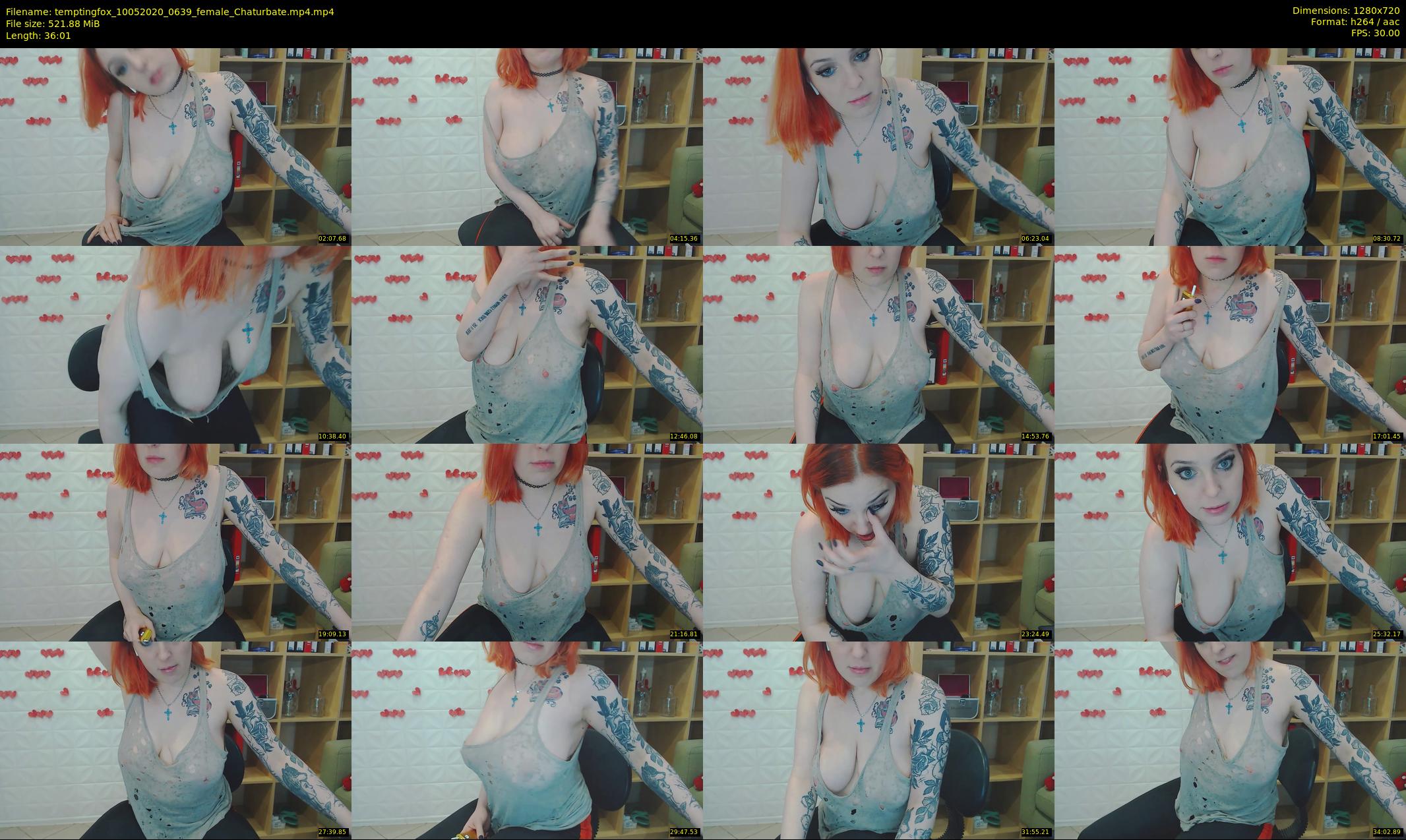 temptingfox — 37 minute Chaturbate female cam show recording, 720p, May 10, 2020