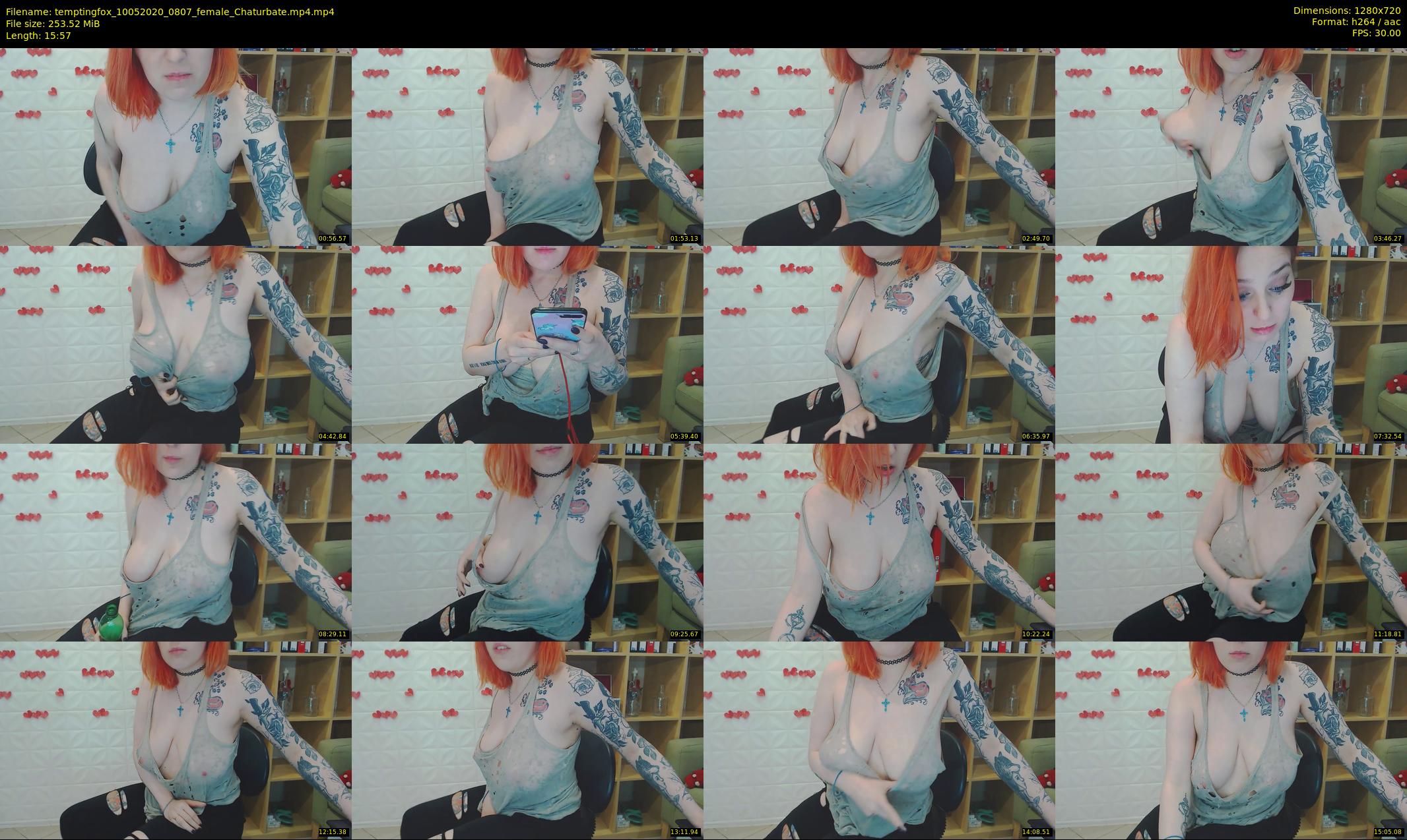 temptingfox — 16 minute Chaturbate female cam show recording, 720p, May 10, 2020