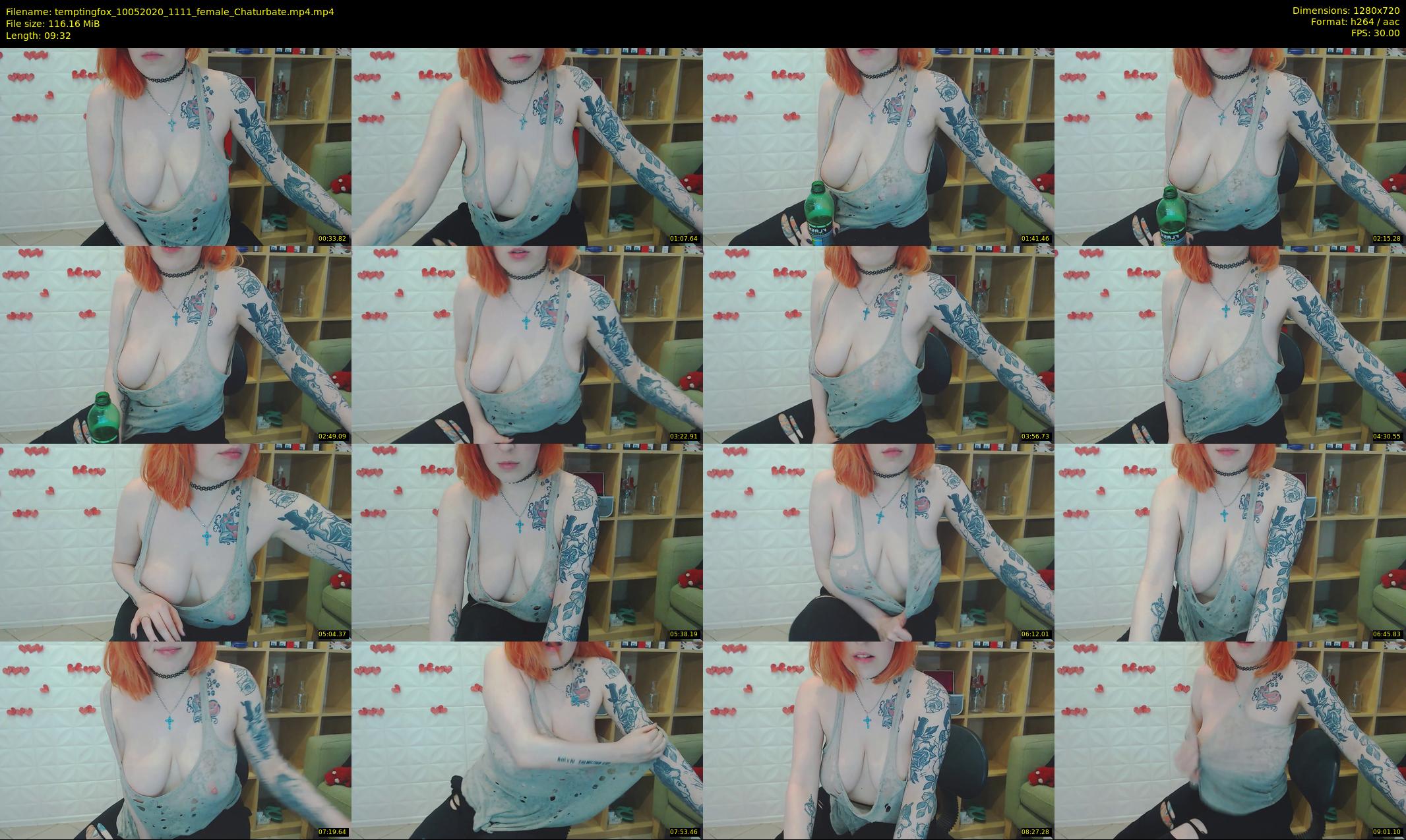 temptingfox — 10 minute Chaturbate female cam show recording, 720p, May 10, 2020