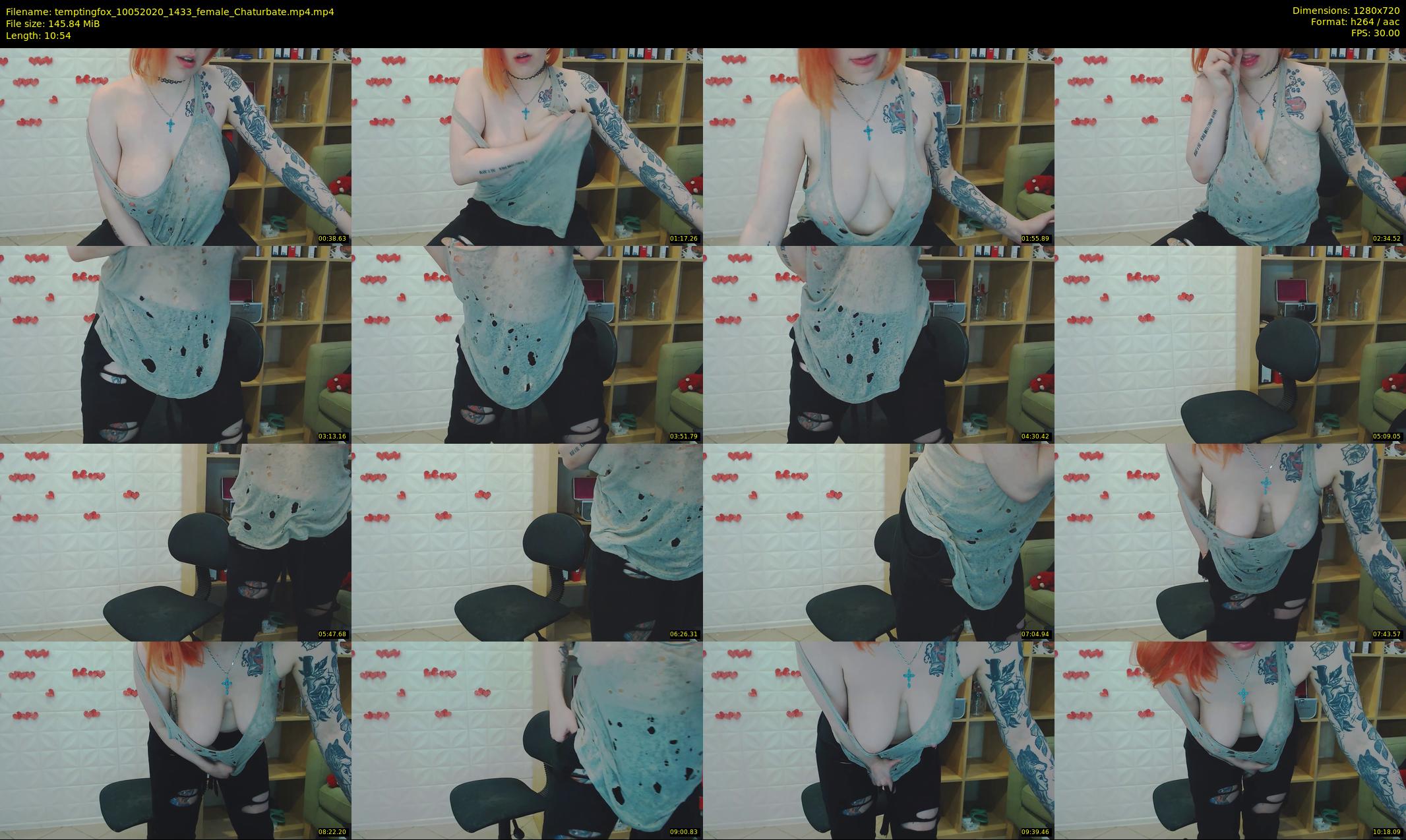 temptingfox — 11 minute Chaturbate female cam show recording, 720p, May 10, 2020