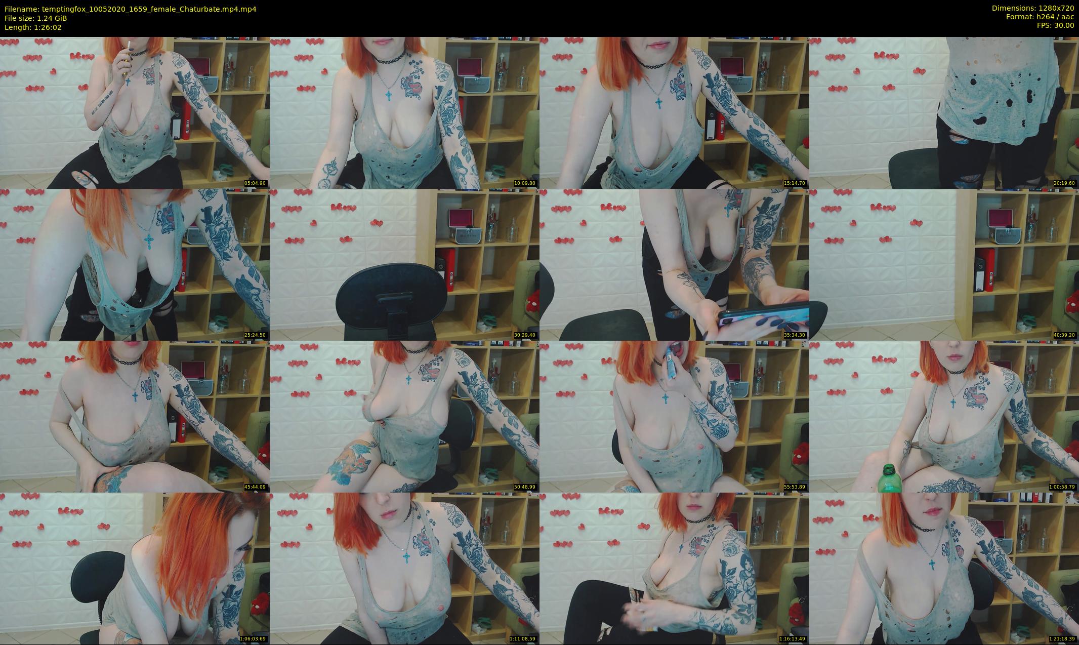 temptingfox — 87 minute Chaturbate female cam show recording, 720p, May 10, 2020