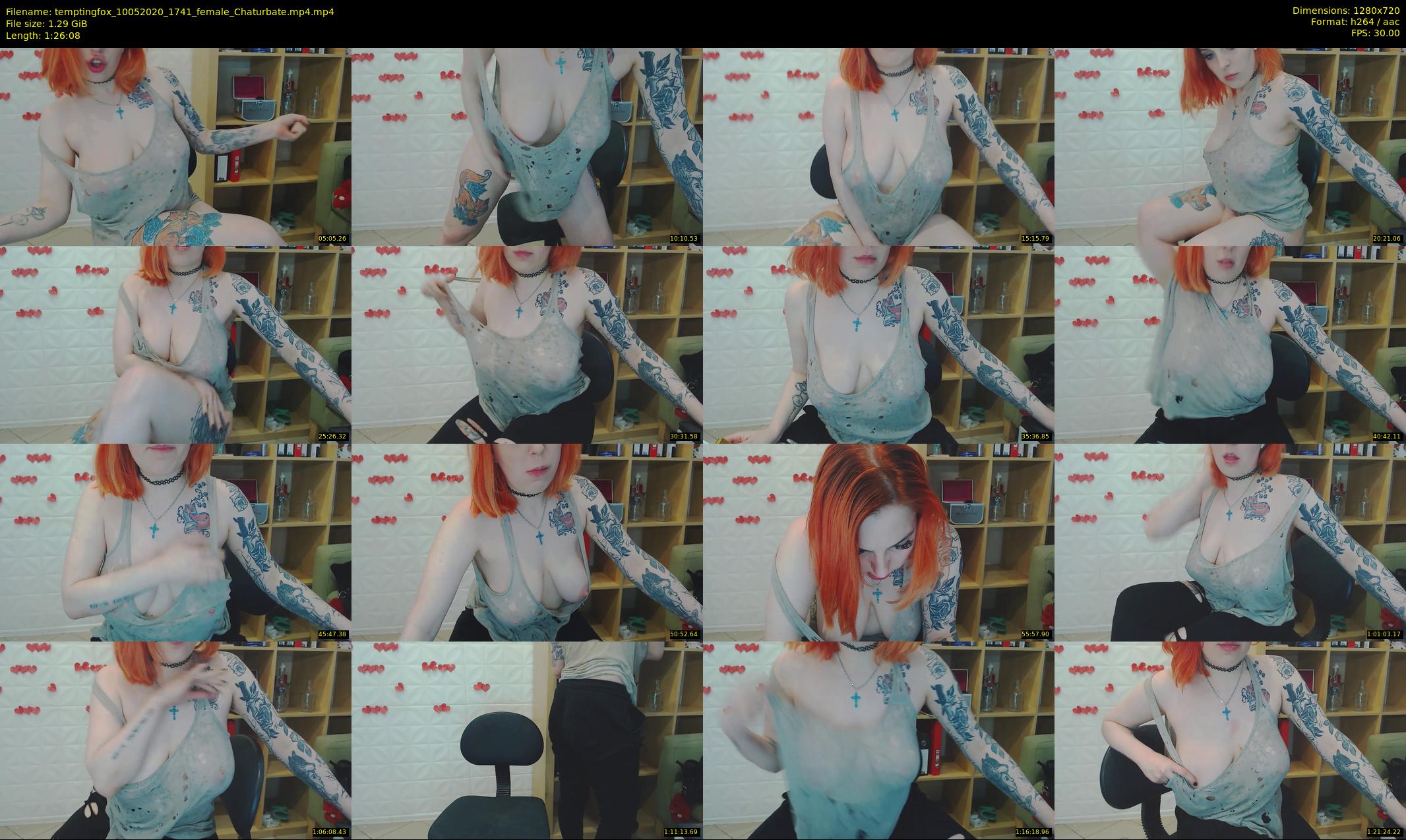 temptingfox — 87 minute Chaturbate female cam show recording, 720p, May 10, 2020