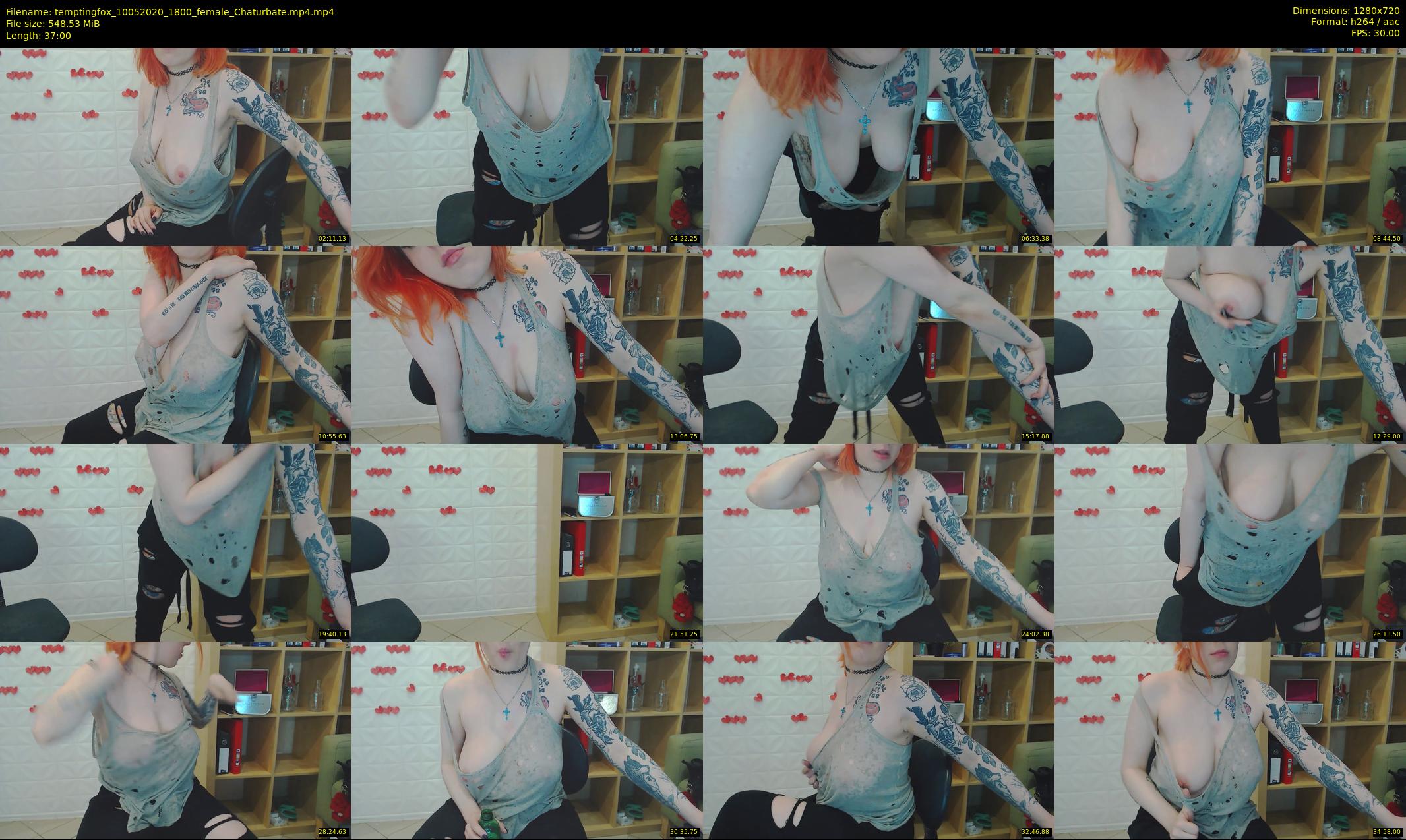 temptingfox — 37 minute Chaturbate female cam show recording, 720p, May 10, 2020
