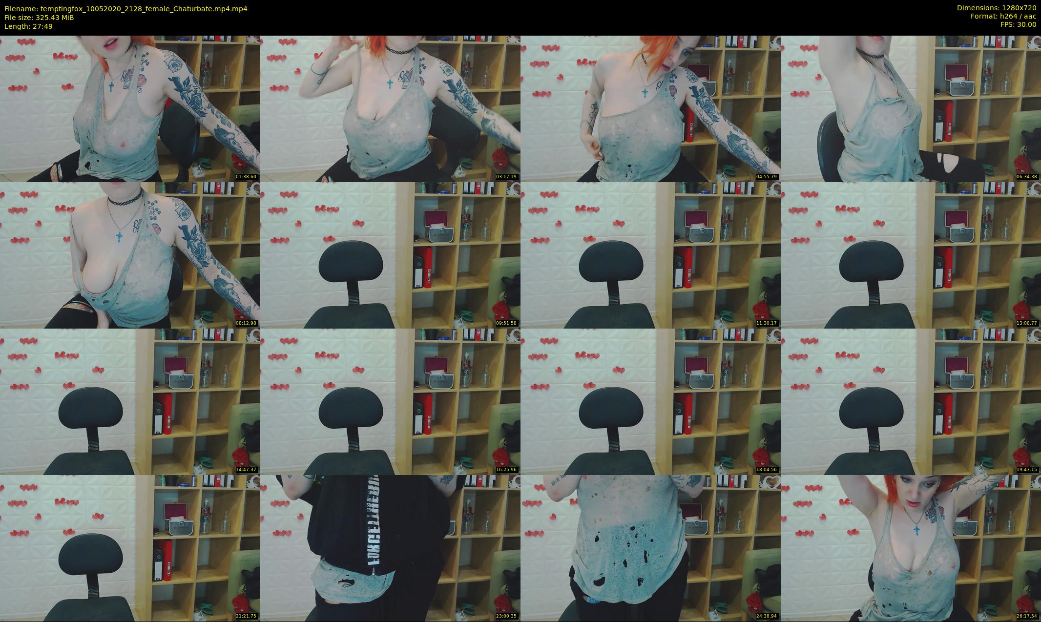 temptingfox — 28 minute Chaturbate female cam show recording, 720p, May 10, 2020