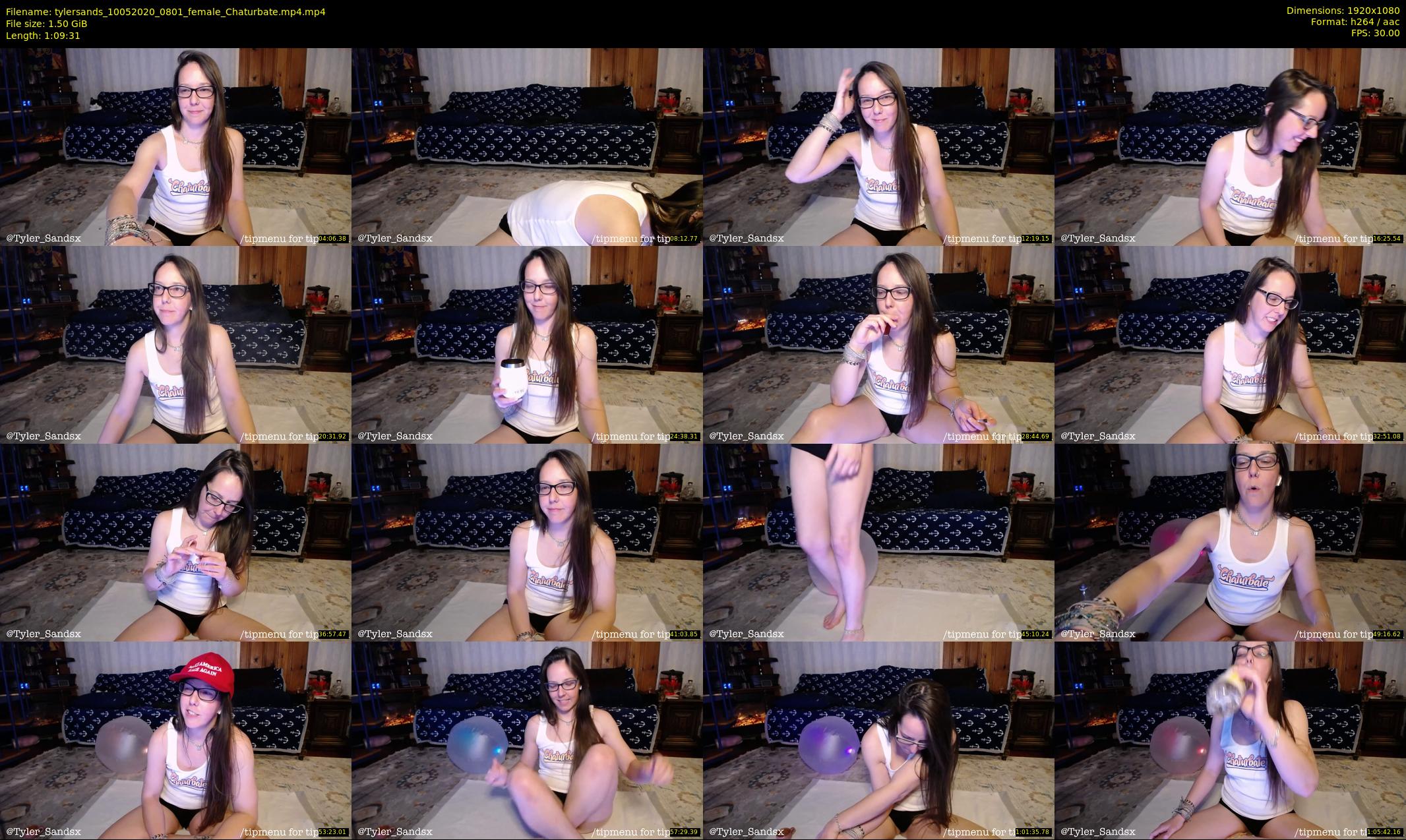 tylersands — 70 minute Chaturbate female cam show recording, 1080p, May 10, 2020