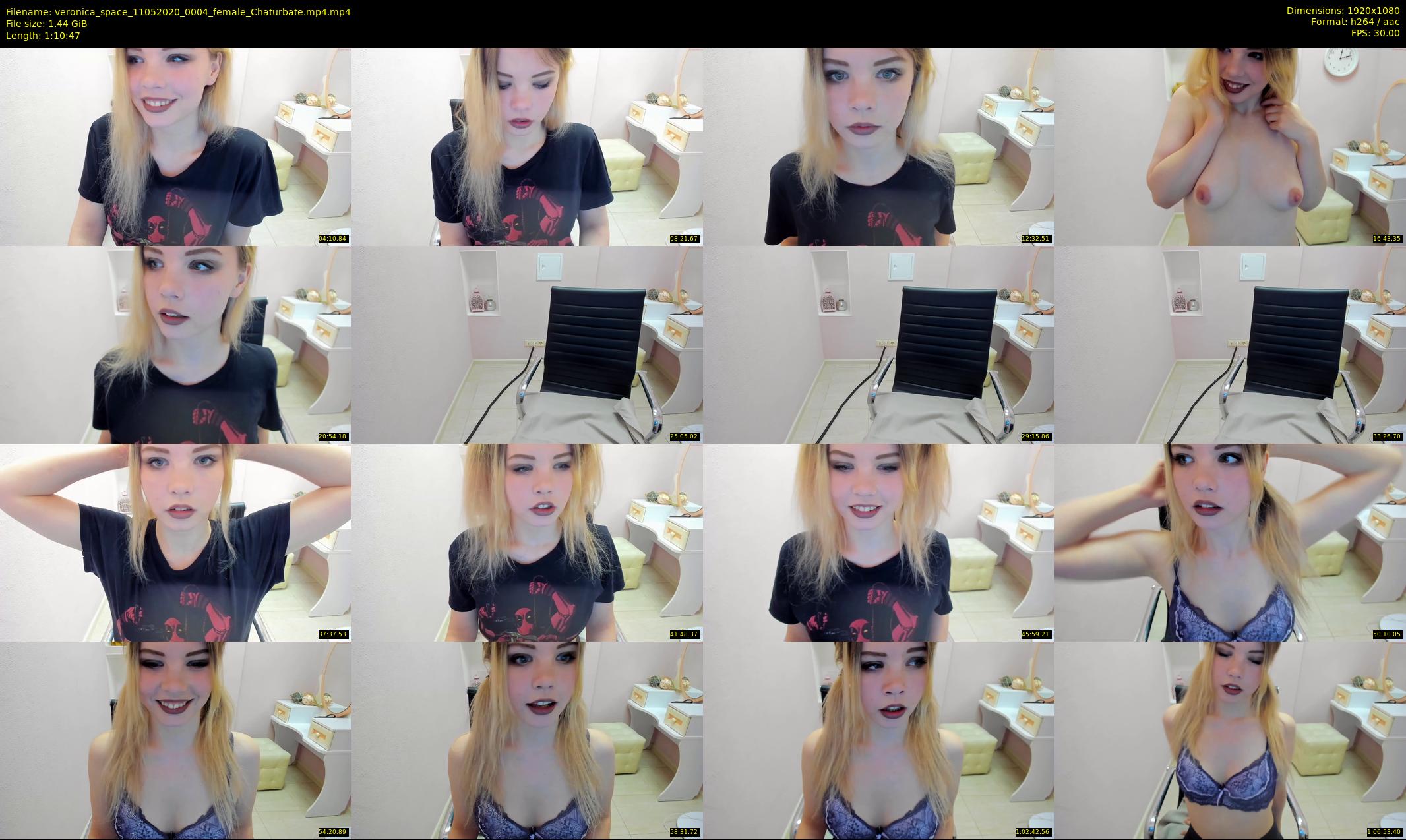 veronica_space — 71 minute Chaturbate female cam show recording, 1080p, May 11, 2020