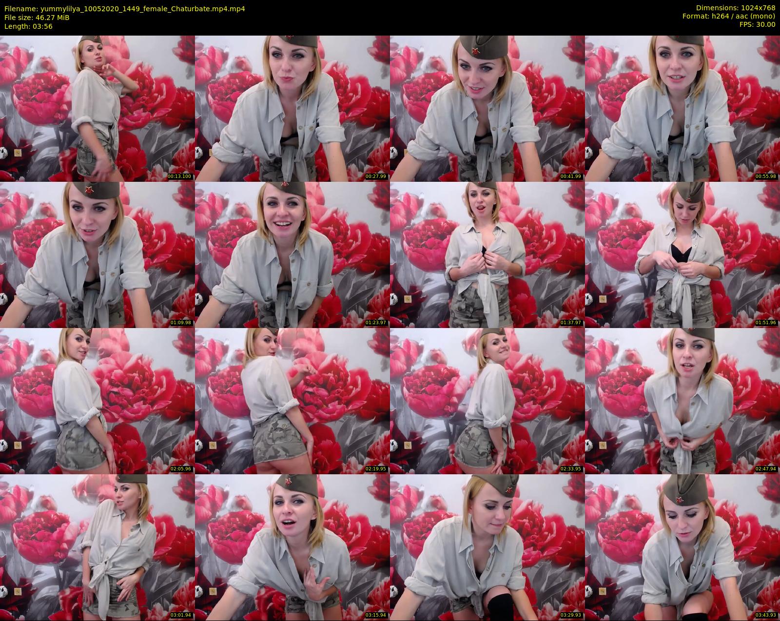 yummylilya — 4 minute Chaturbate female cam show recording, 720p, May 10, 2020