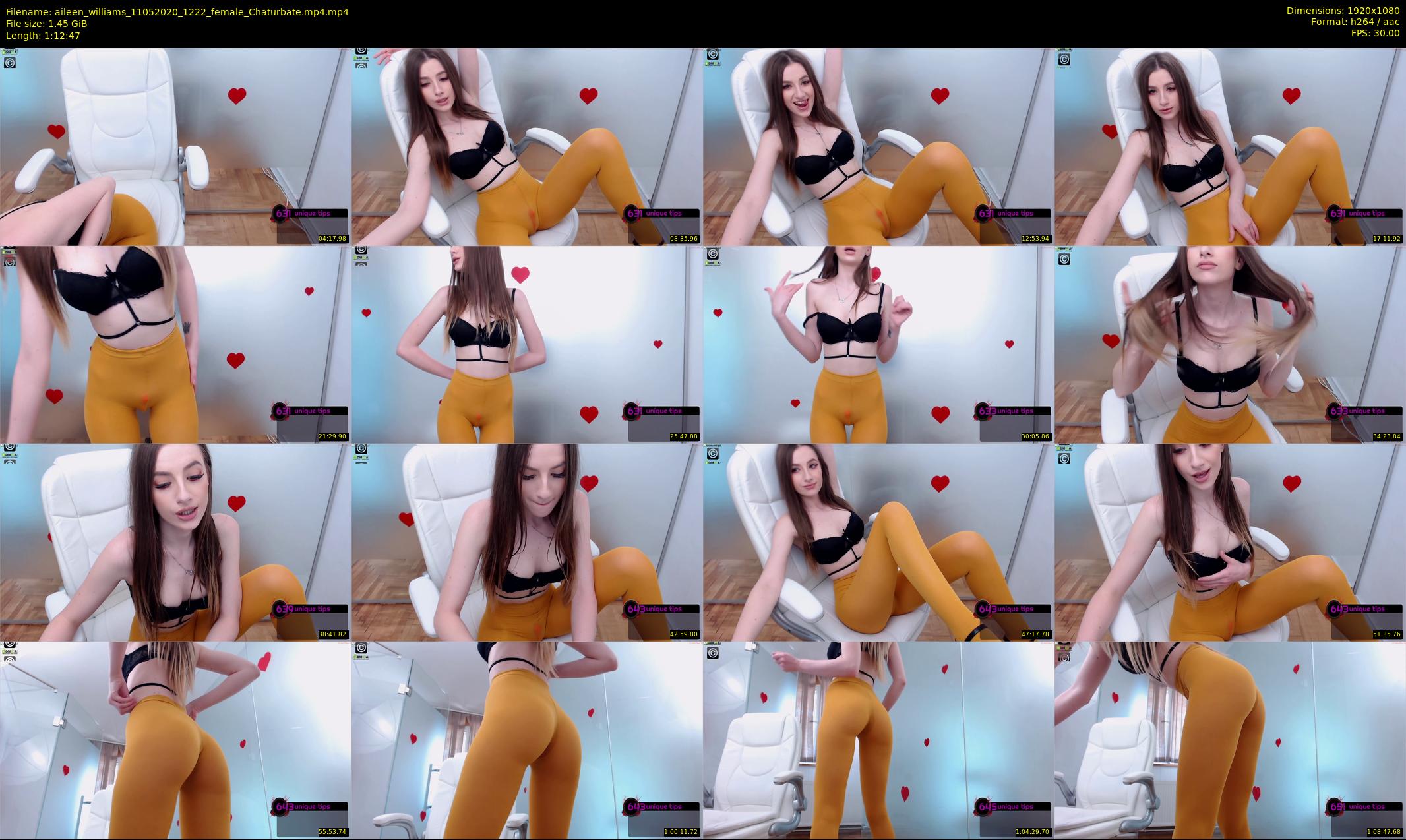 aileen_williams — 73 minute Chaturbate female cam show recording, 1080p, May 11, 2020