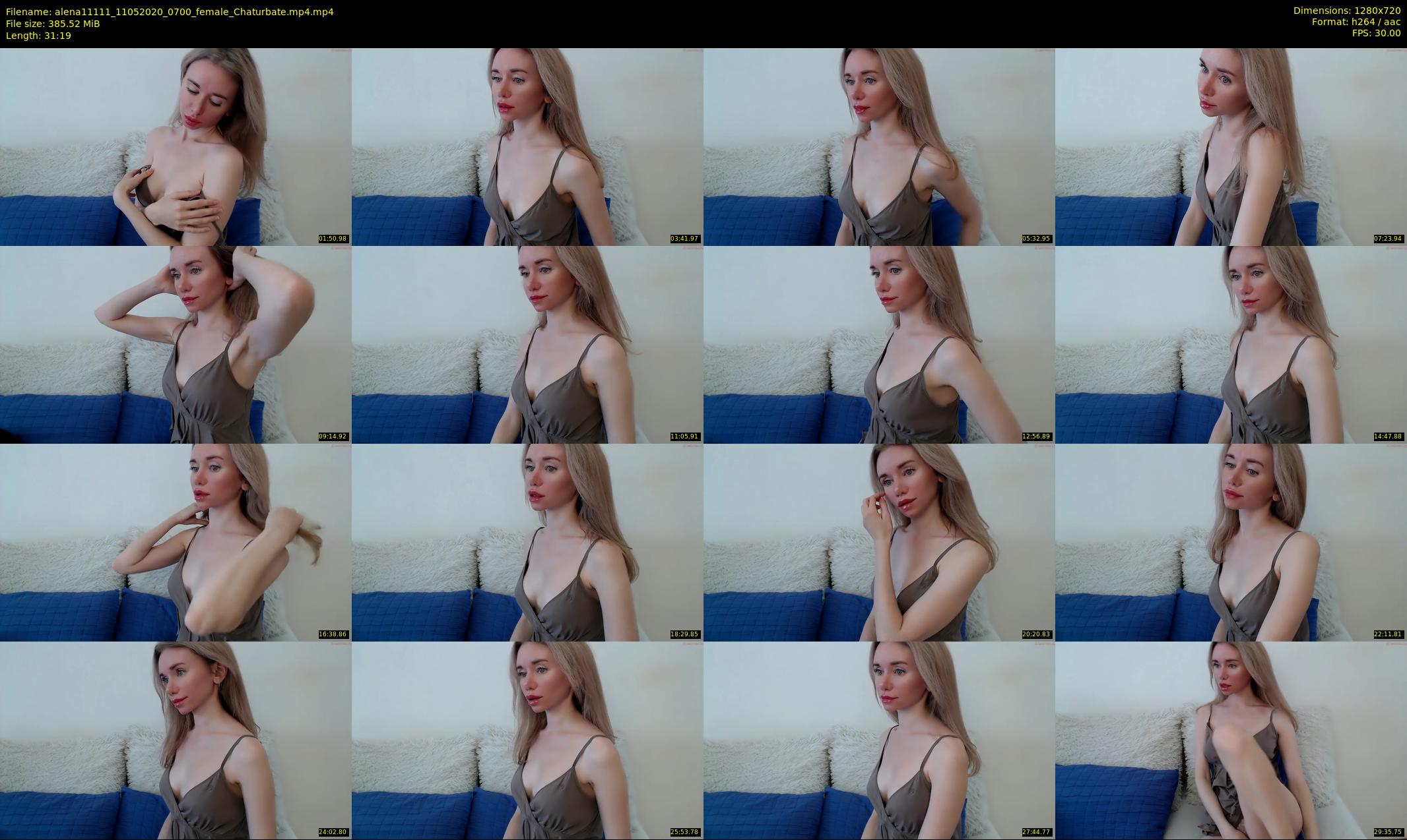 alena11111 — 32 minute Chaturbate female cam show recording, 720p, May 11, 2020