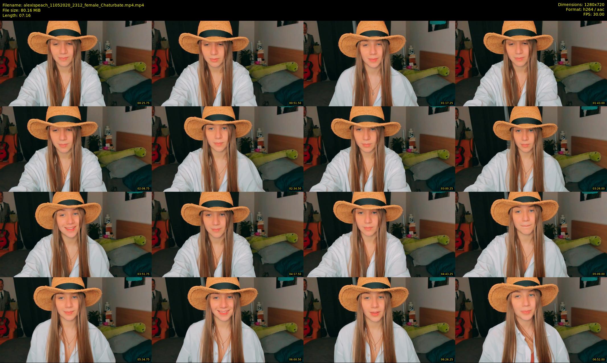 alexispeach — 8 minute Chaturbate female cam show recording, 720p, May 11, 2020