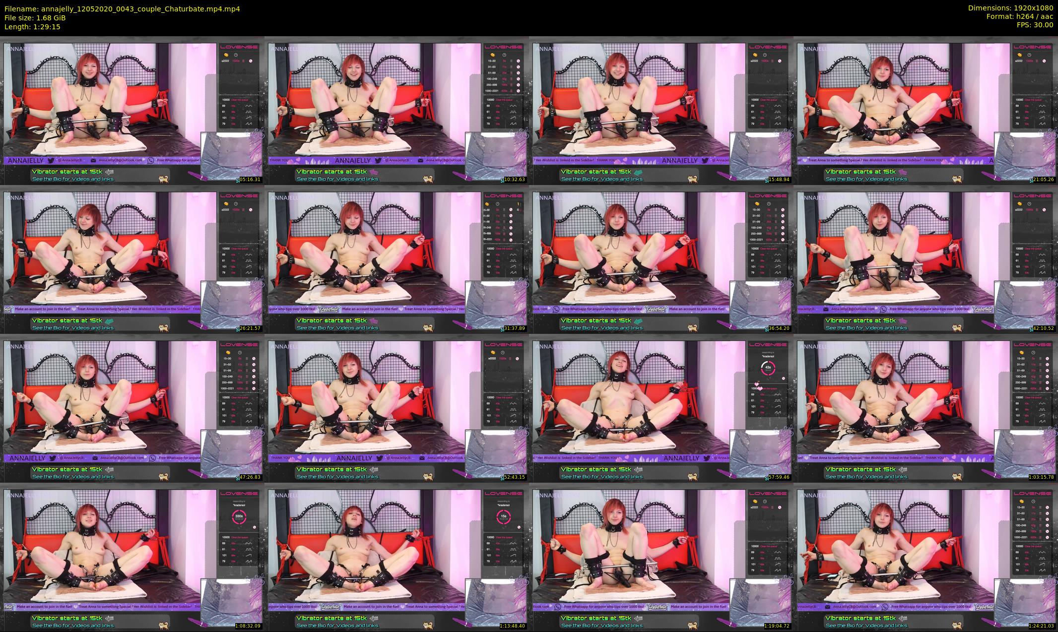 annajelly — 90 minute Chaturbate couple cam show recording, 1080p, May 12, 2020