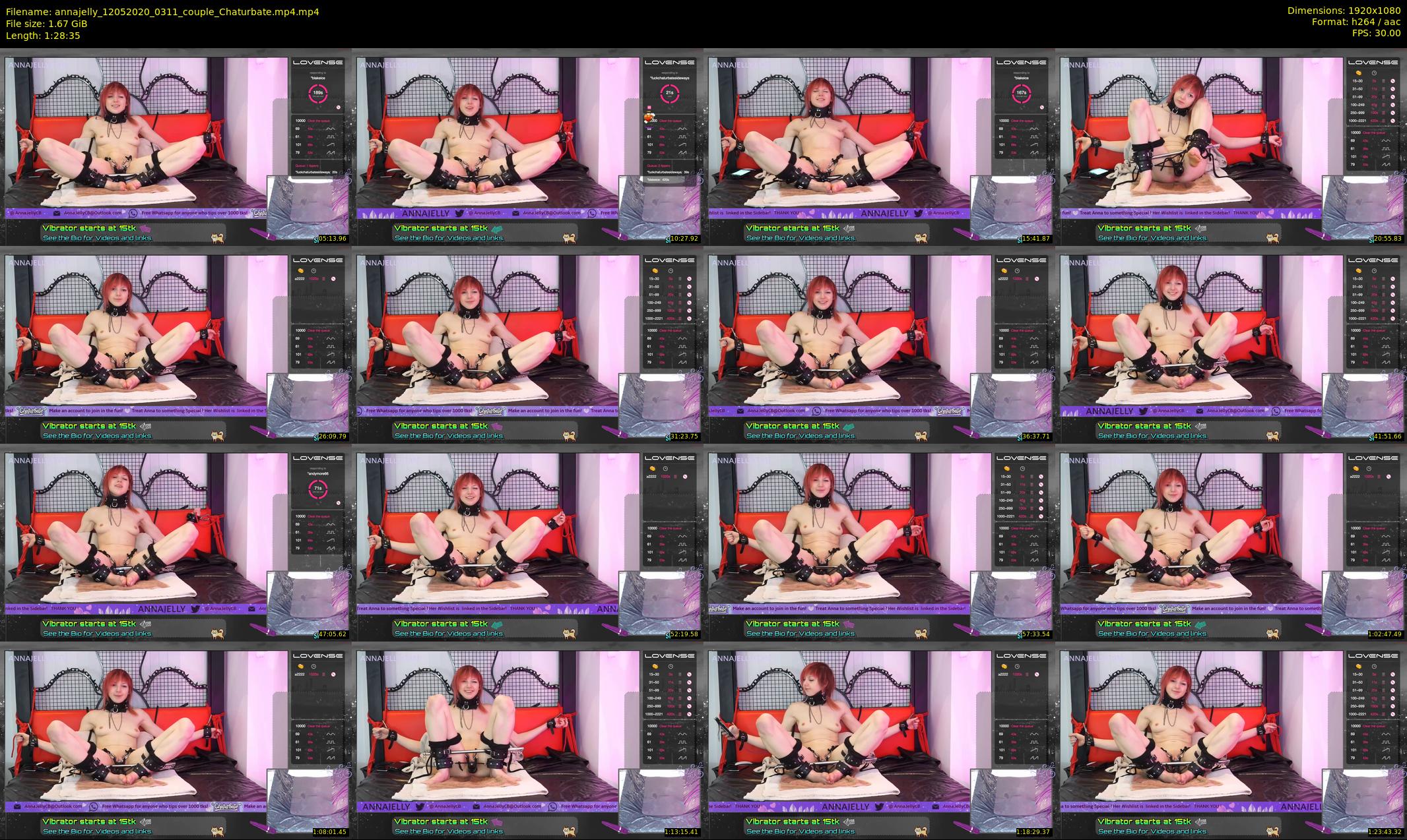 annajelly — 89 minute Chaturbate couple cam show recording, 1080p, May 12, 2020