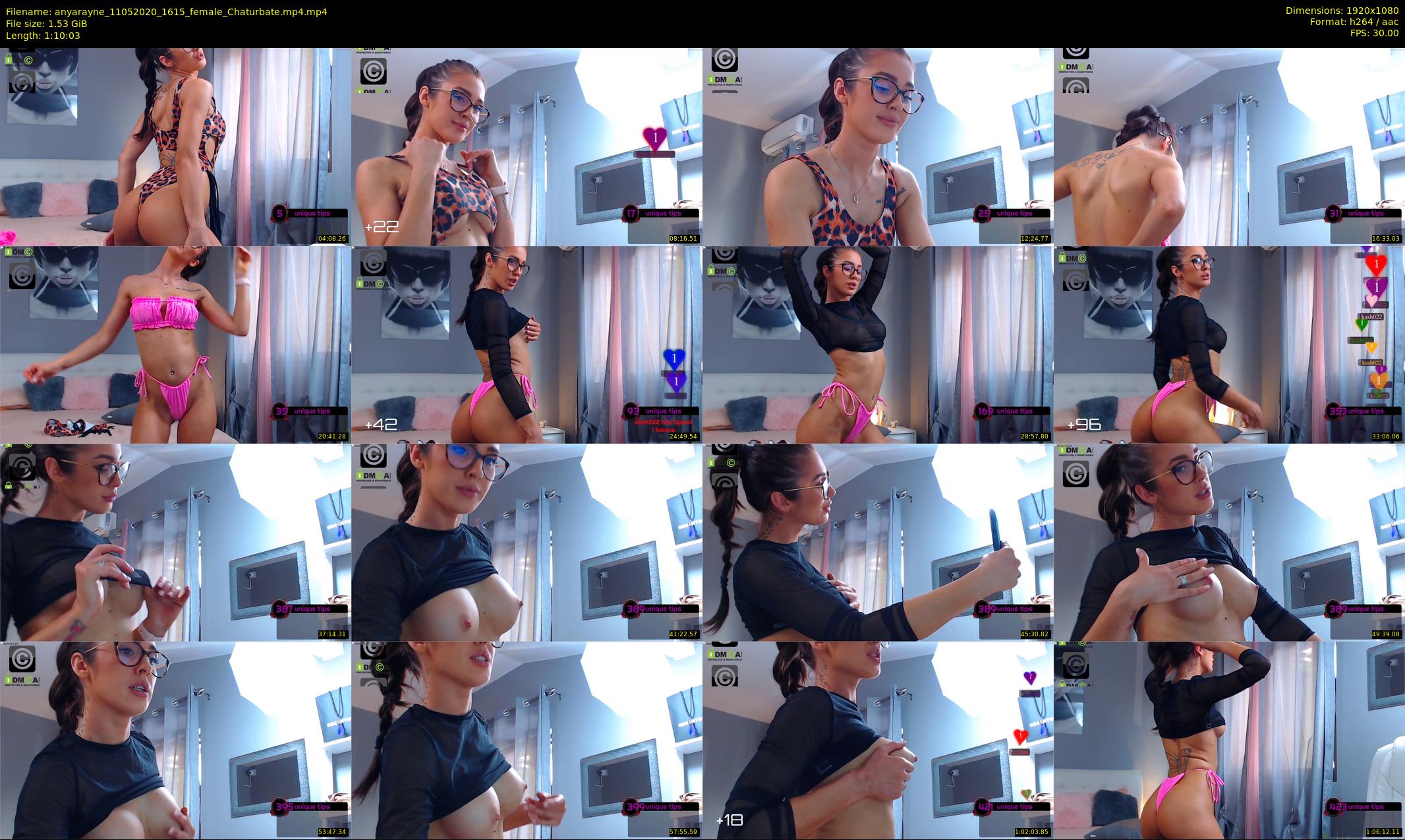anyarayne — 71 minute Chaturbate female cam show recording, 1080p, May 11, 2020