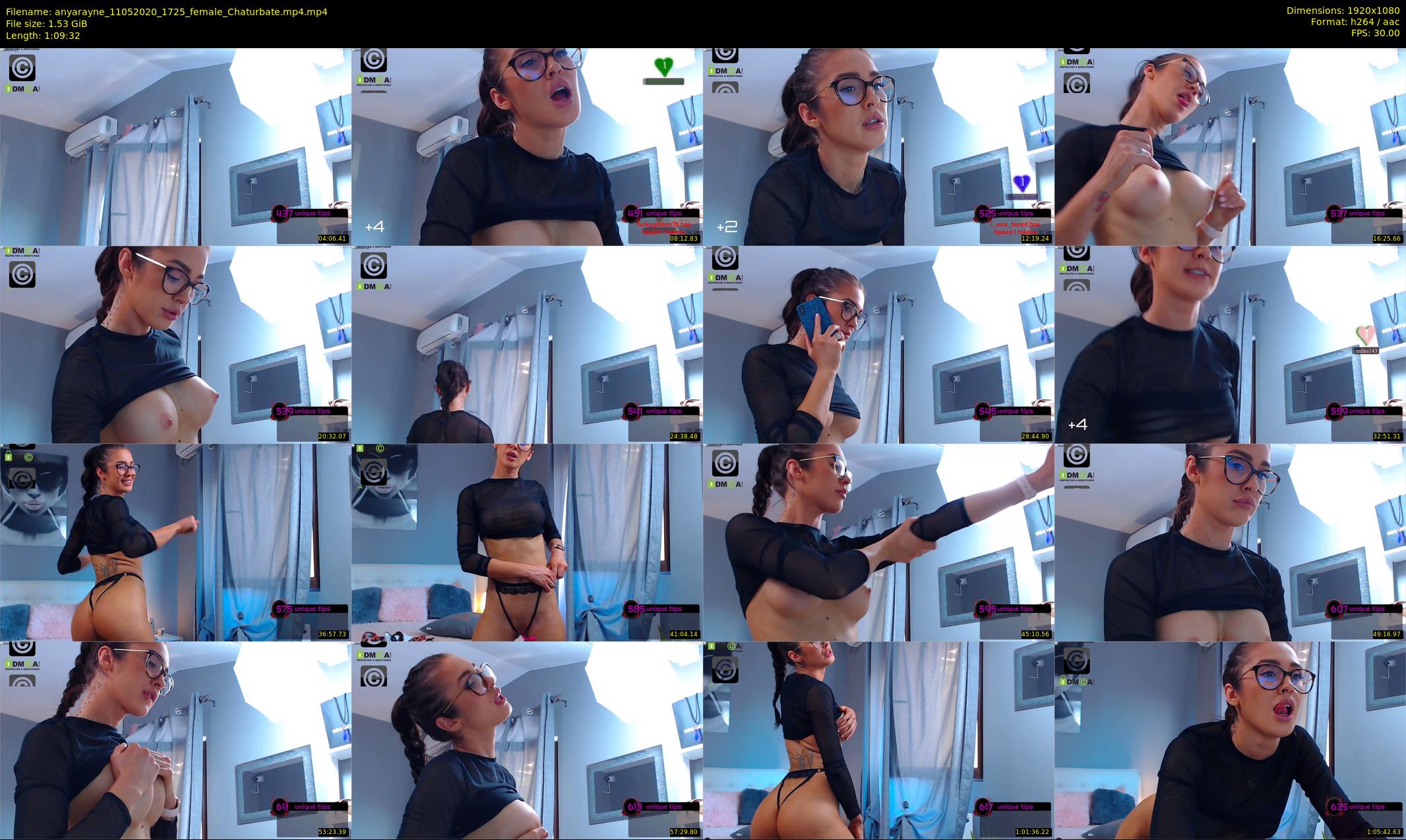 anyarayne — 70 minute Chaturbate female cam show recording, 1080p, May 11, 2020