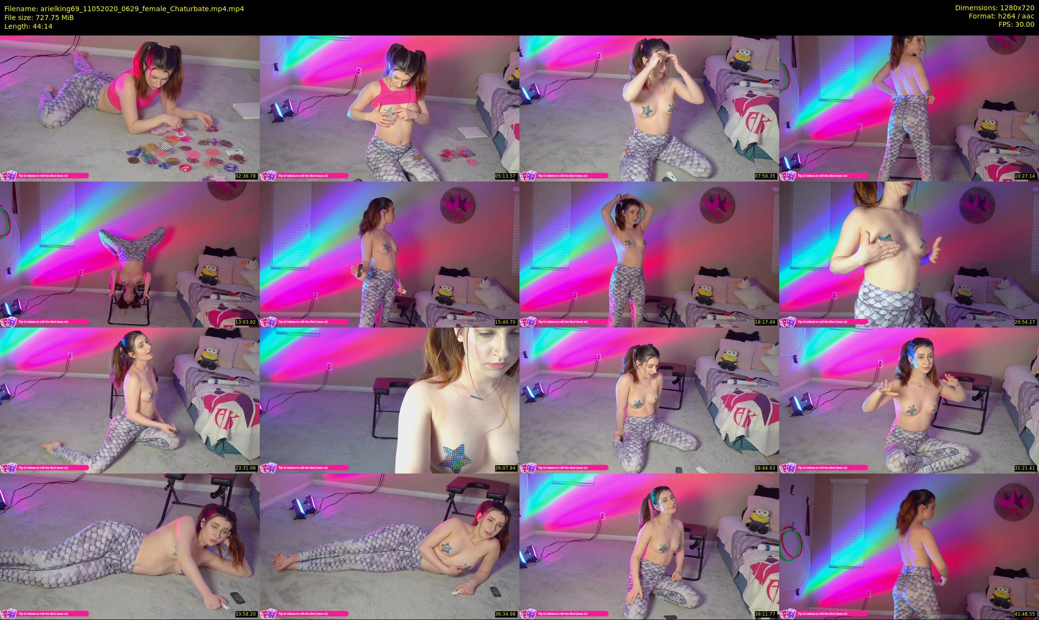arielking69 — 45 minute Chaturbate female cam show recording, 720p, May 11, 2020