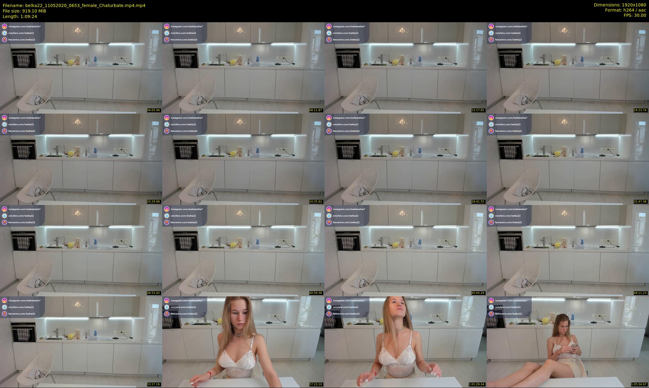 belka22 — 70 minute Chaturbate female cam show recording, 1080p, May 11, 2020