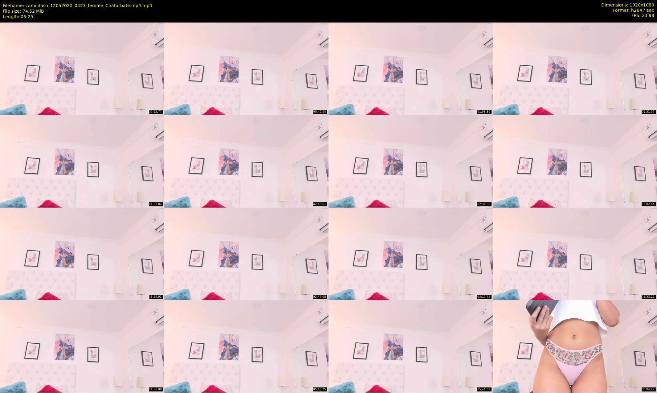 camilitasu — 7 minute Chaturbate female cam show recording, 1080p, May 12, 2020