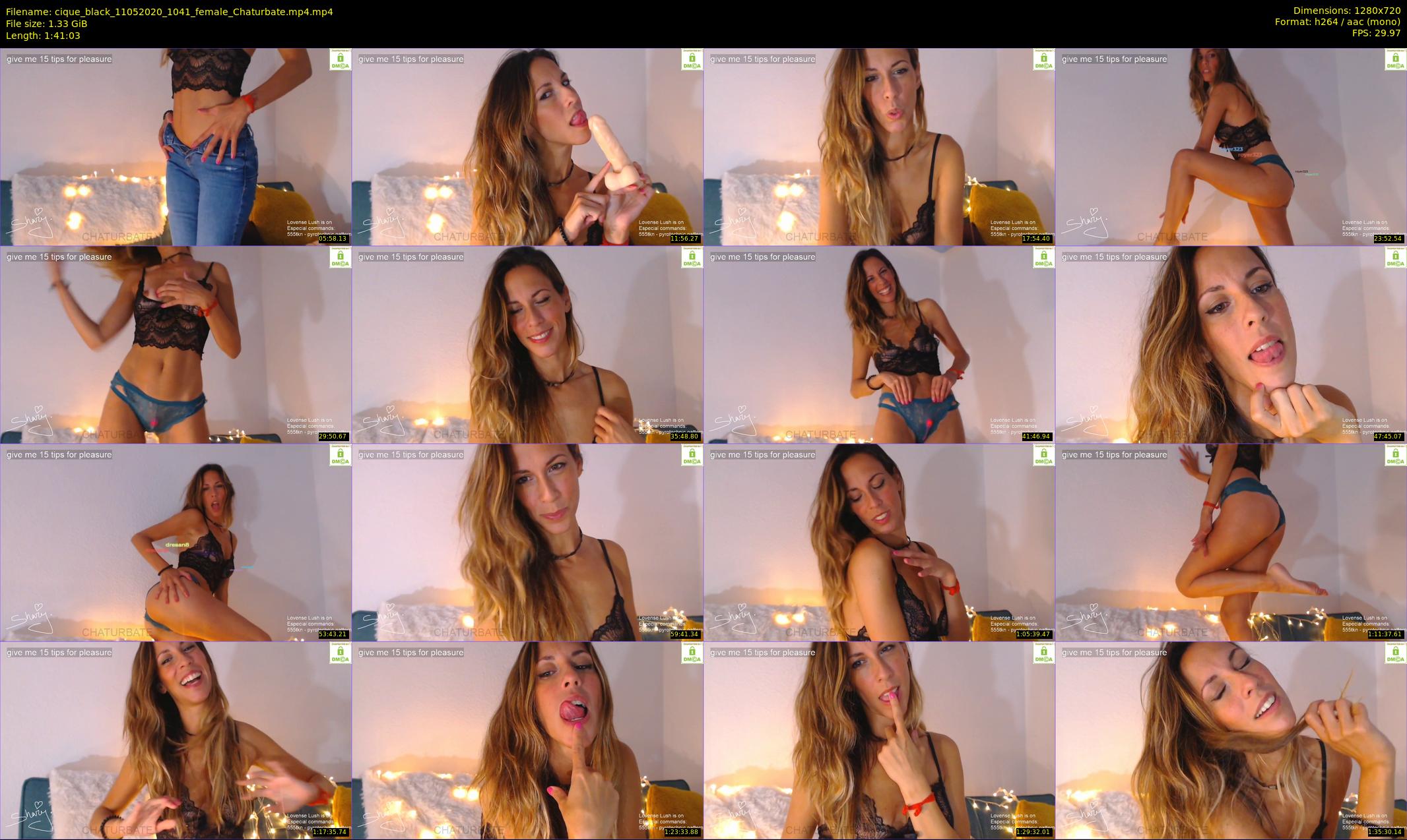 cique_black — 102 minute Chaturbate female cam show recording, 720p, May 11, 2020