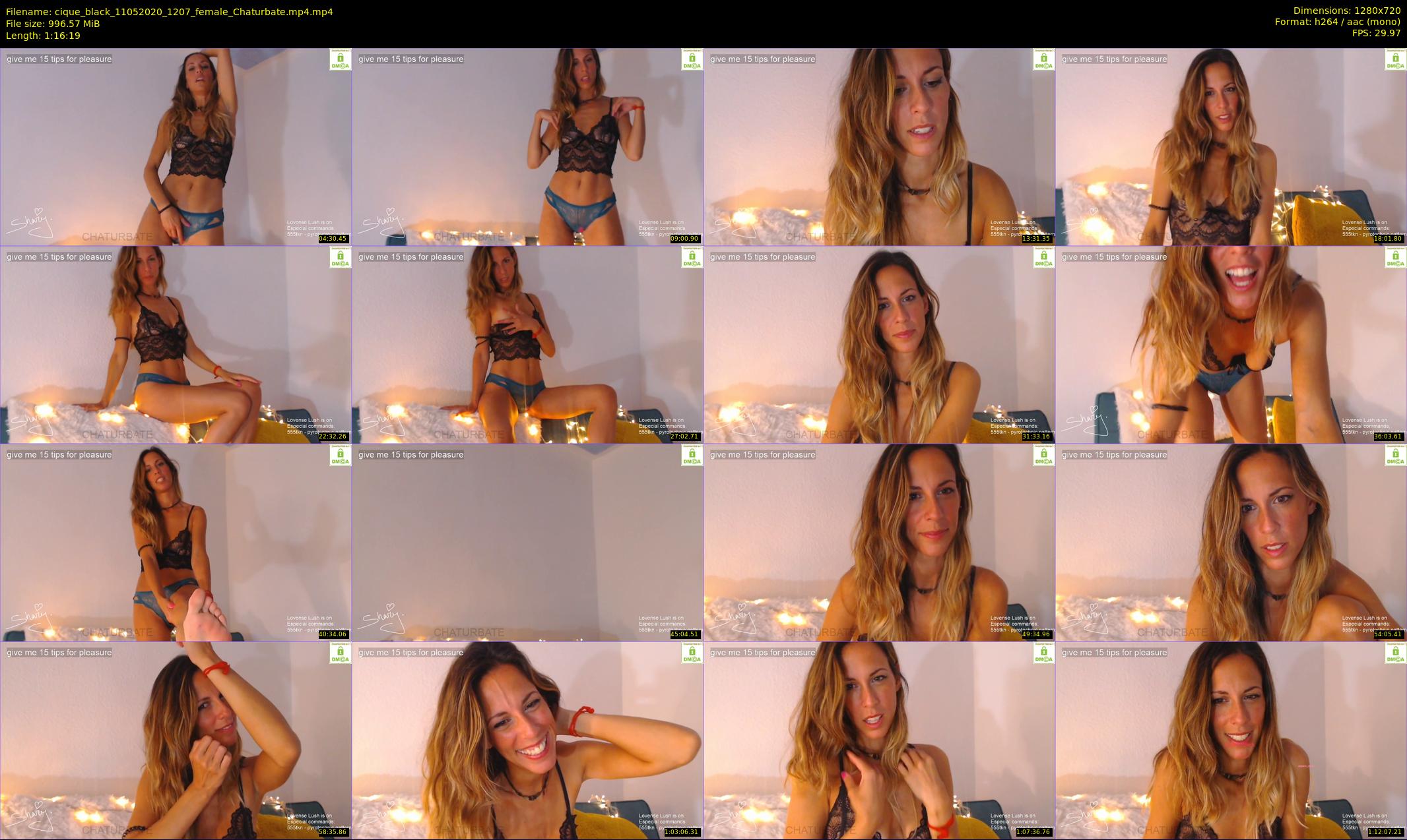 cique_black — 77 minute Chaturbate female cam show recording, 720p, May 11, 2020