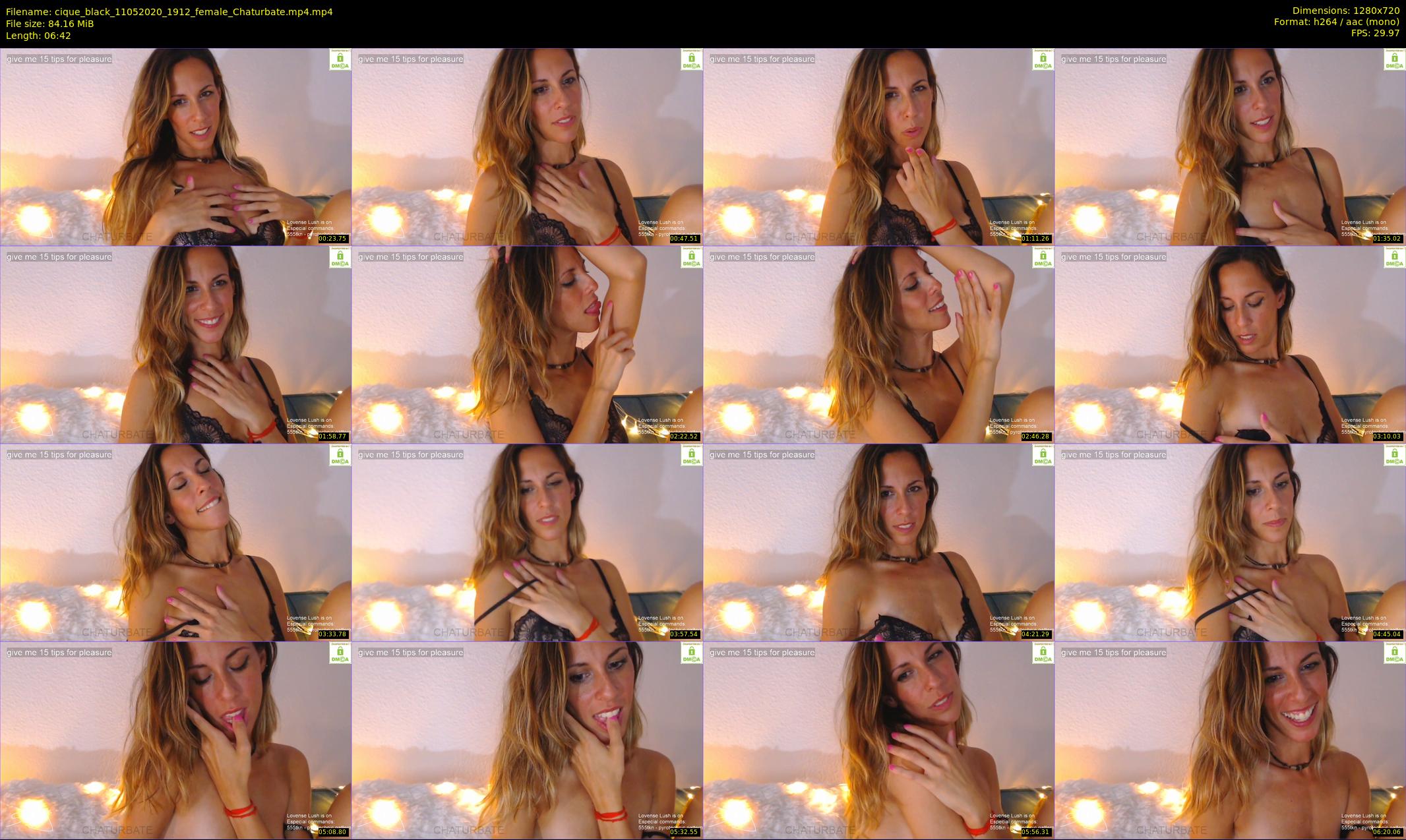 cique_black — 7 minute Chaturbate female cam show recording, 720p, May 11, 2020
