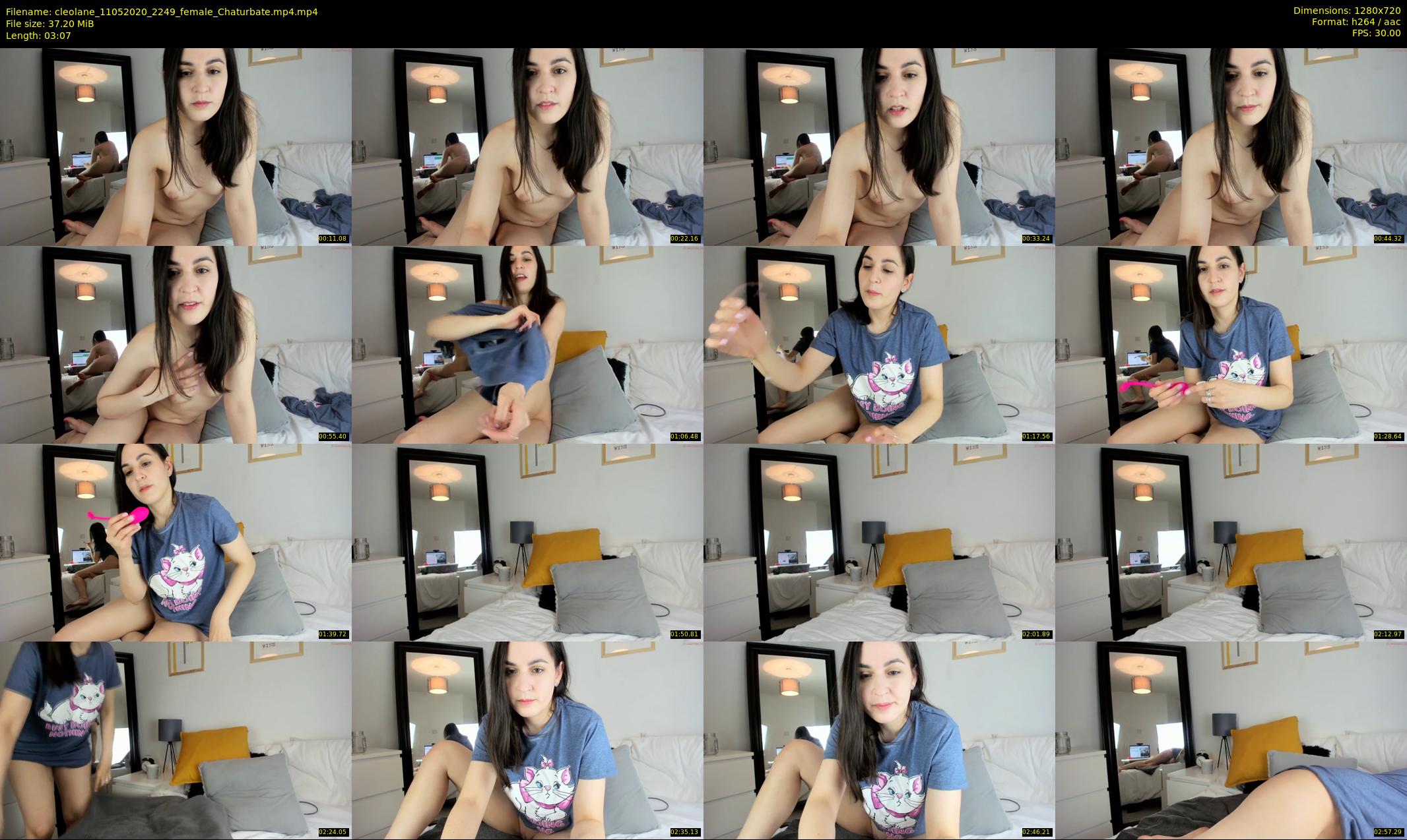 cleolane — 4 minute Chaturbate female cam show recording, 720p, May 11, 2020