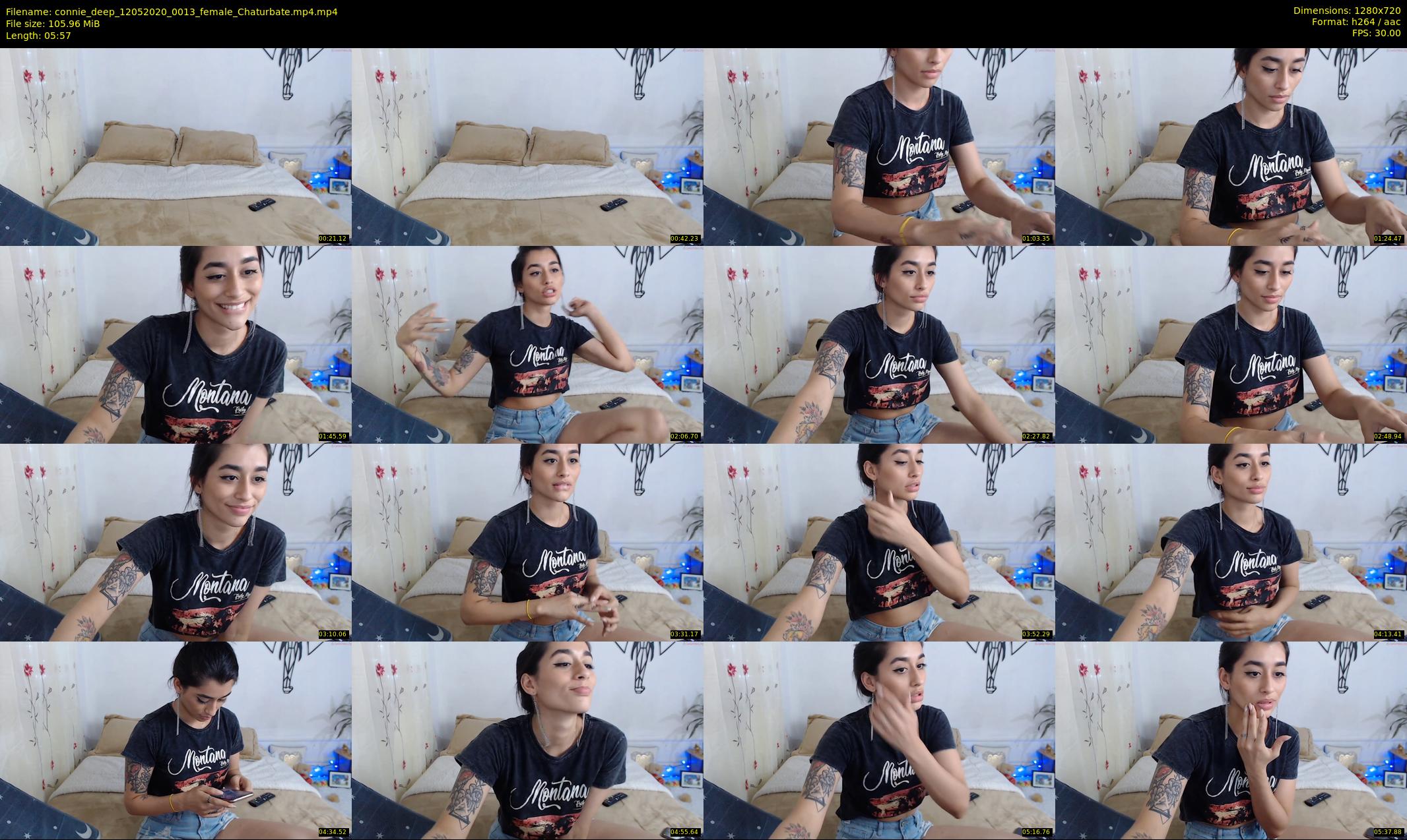 connie_deep — 6 minute Chaturbate female cam show recording, 720p, May 12, 2020