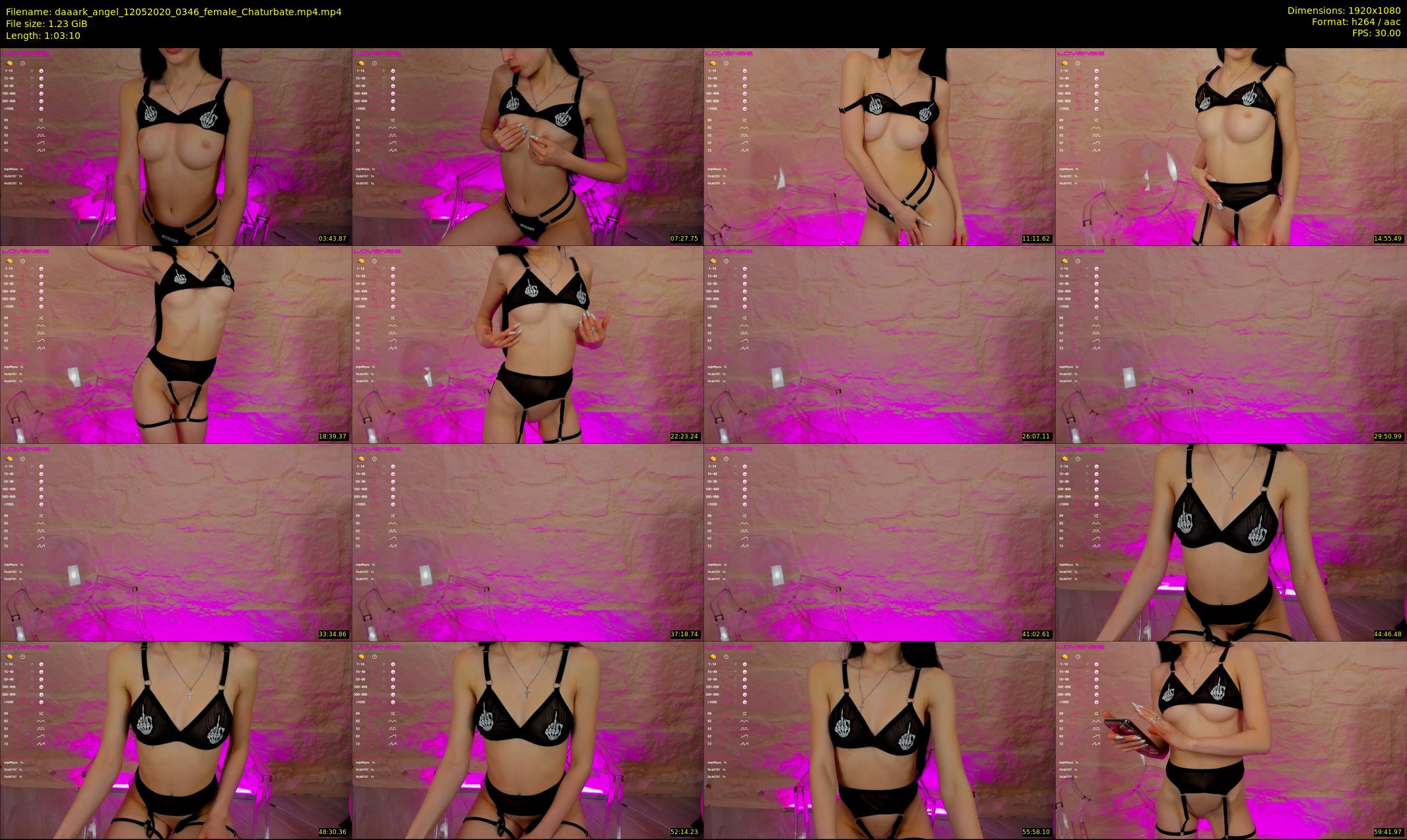 daaark_angel — 64 minute Chaturbate female cam show recording, 1080p, May 12, 2020