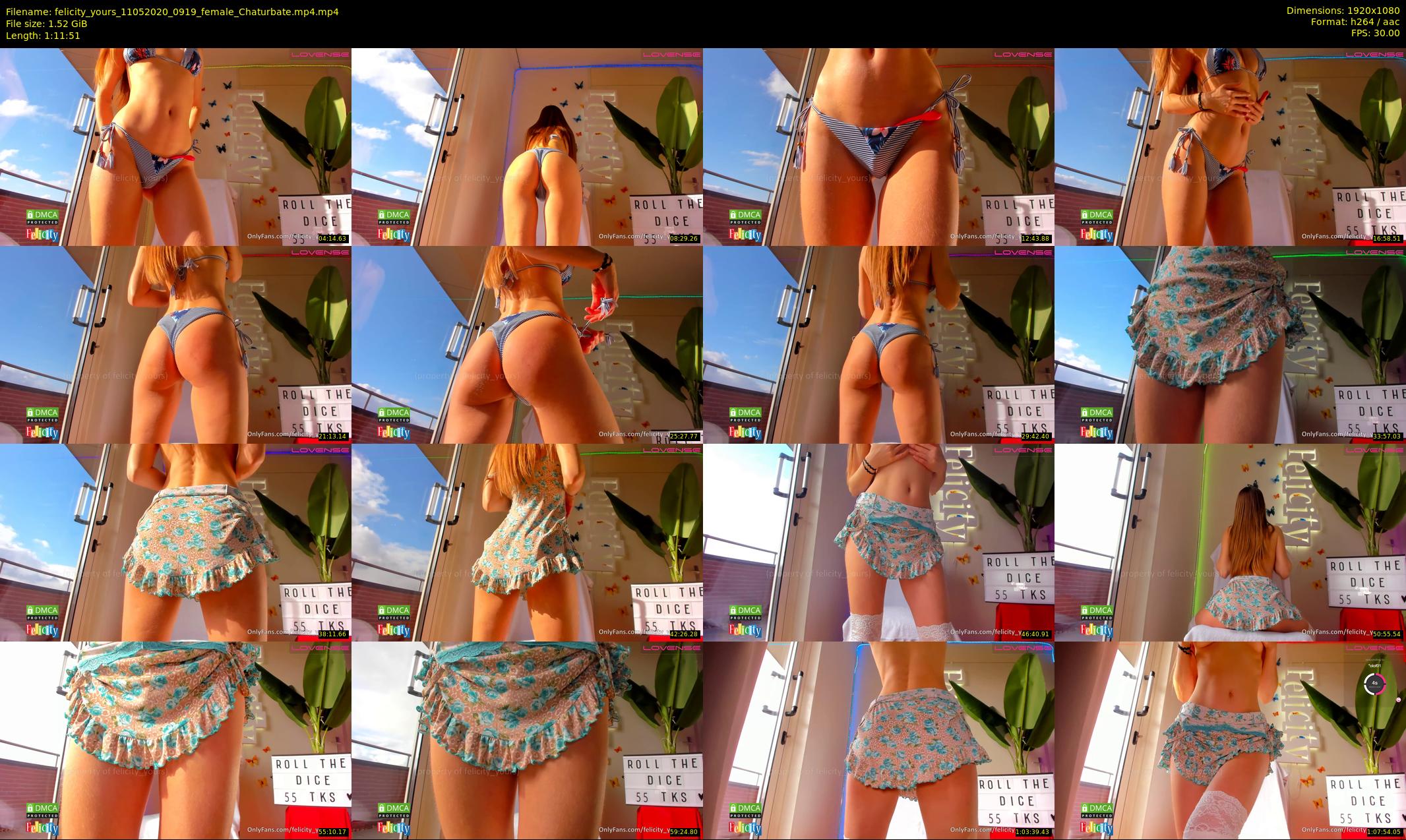felicity_yours — 72 minute Chaturbate female cam show recording, 1080p, May 11, 2020