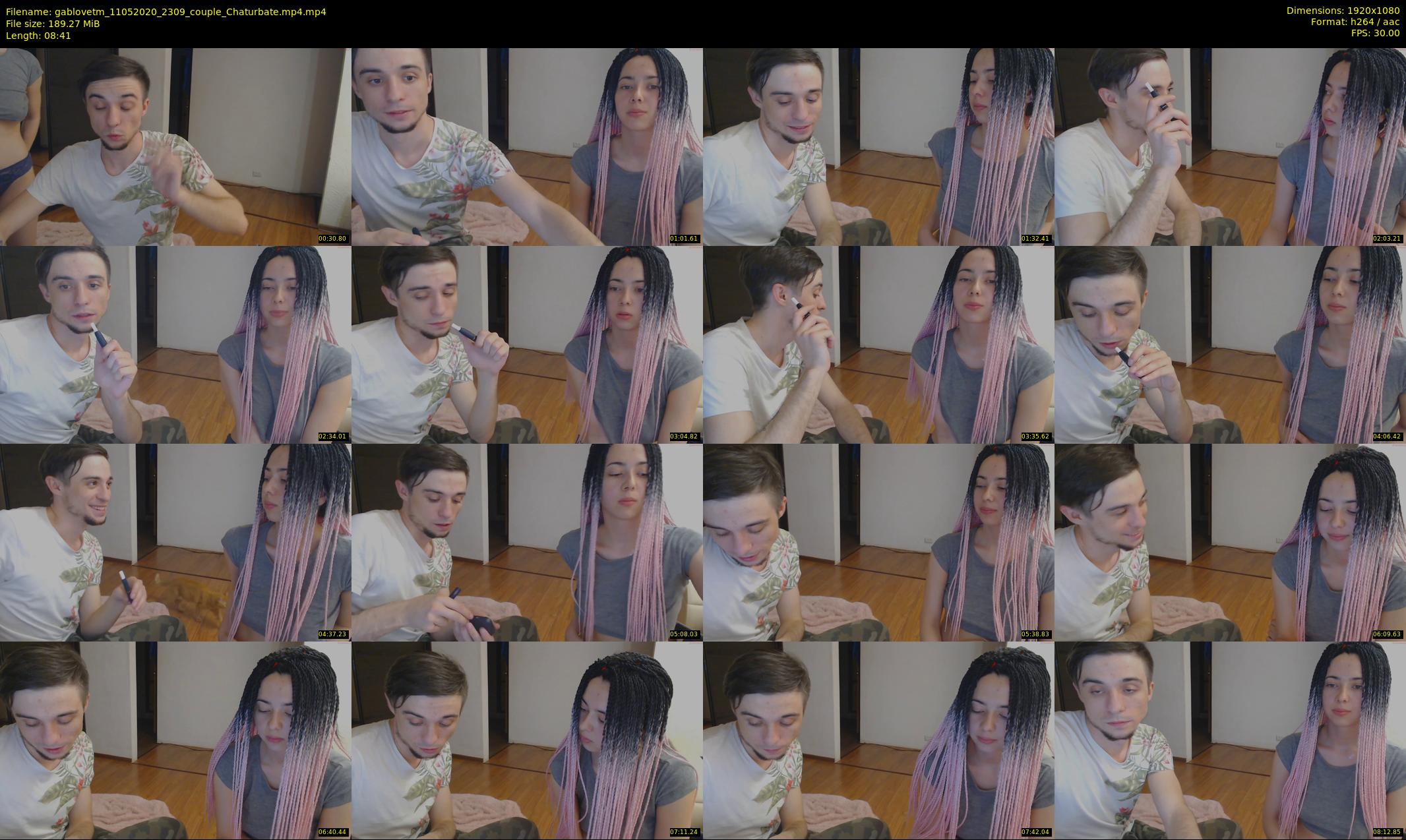 gablovetm — 9 minute Chaturbate couple cam show recording, 1080p, May 11, 2020