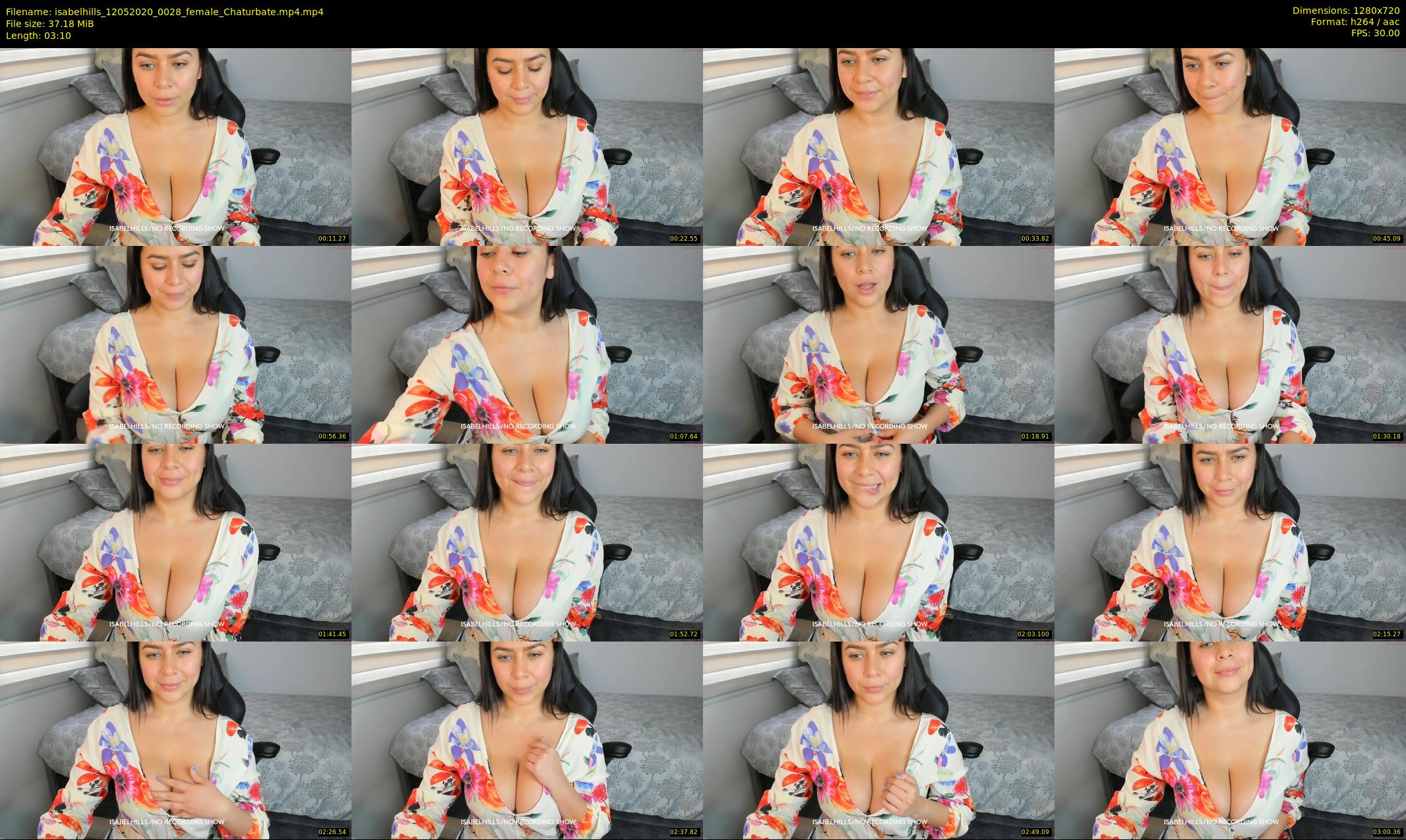 isabelhills — 4 minute Chaturbate female cam show recording, 720p, May 12, 2020