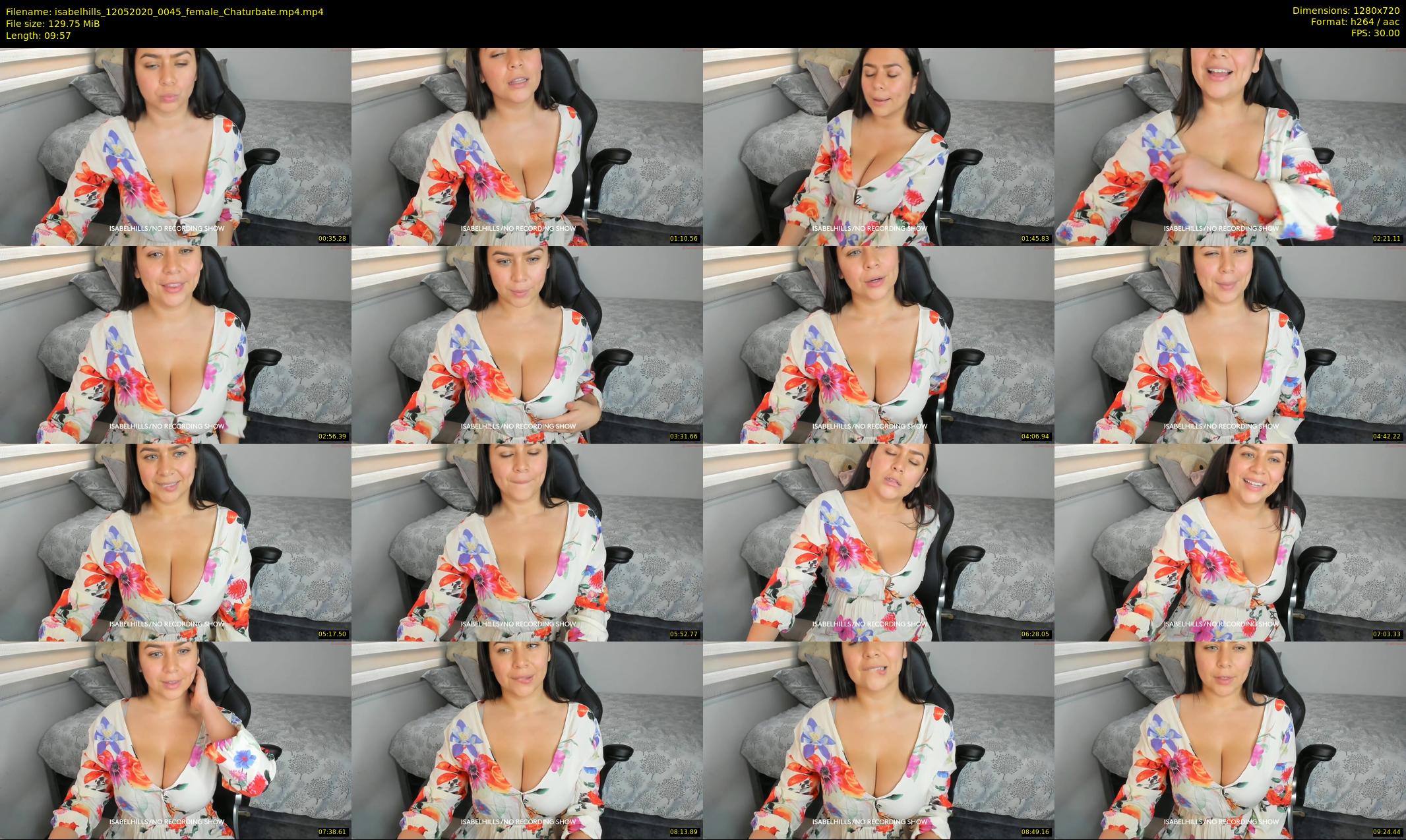 isabelhills — 10 minute Chaturbate female cam show recording, 720p, May 12, 2020